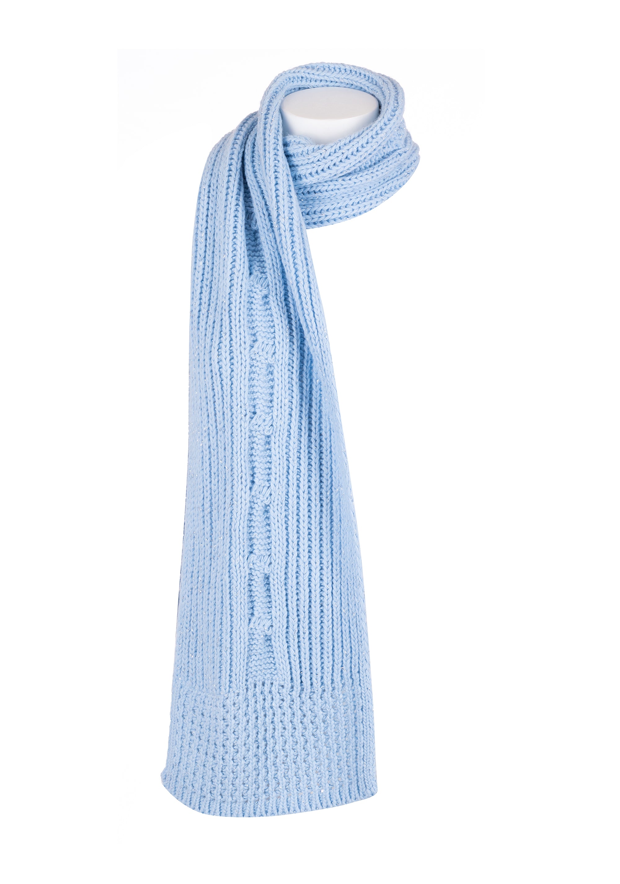 Knitted scarf regular size with lurex Fracomina FS23WA2003K441Q7-Q96-1