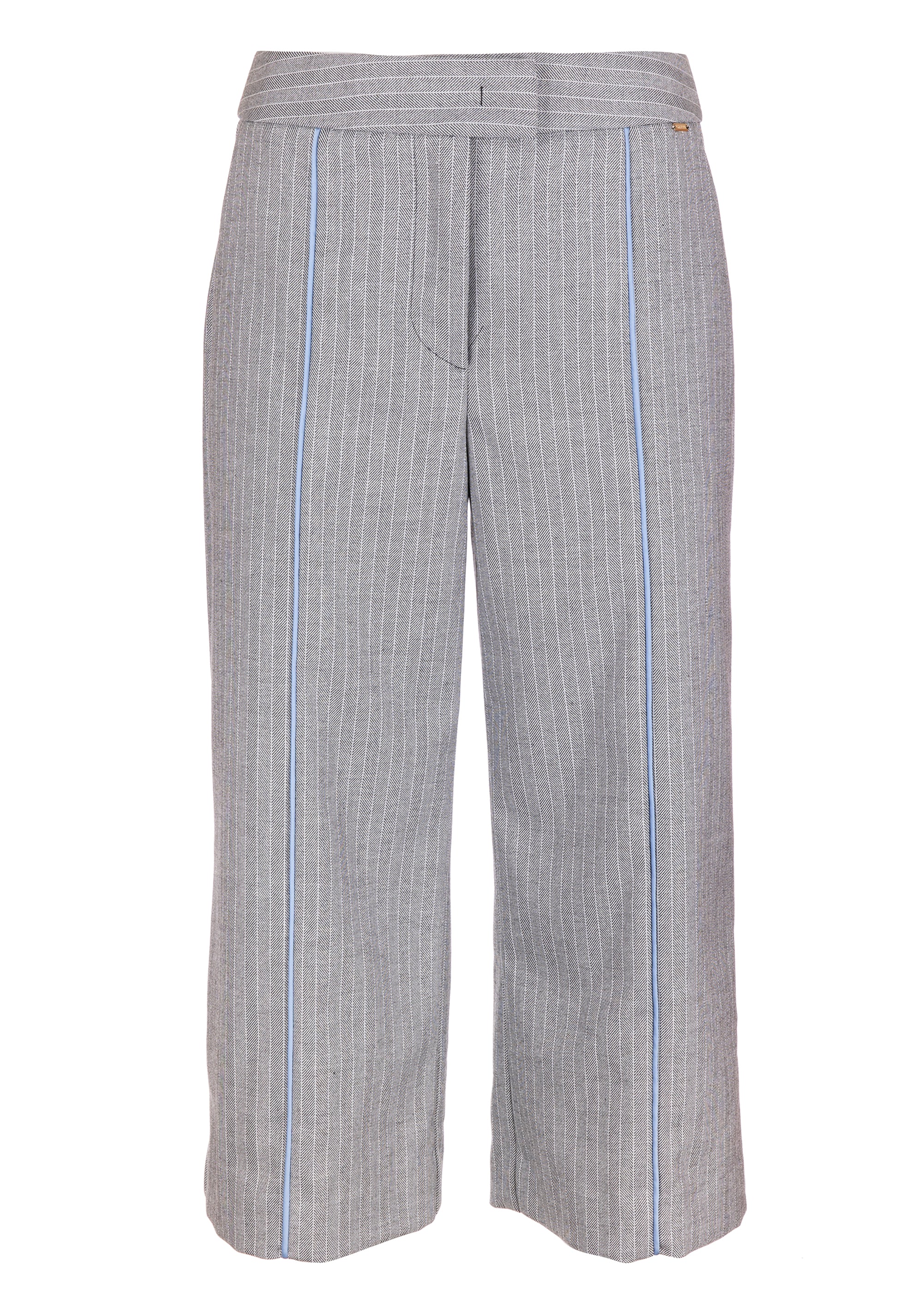 Culotte pant cropped made in pinstriped fabric Fracomina FS23WVB001W662J1-060-1_ec4acb08-889c-4edf-b647-1f6f5ffc6489