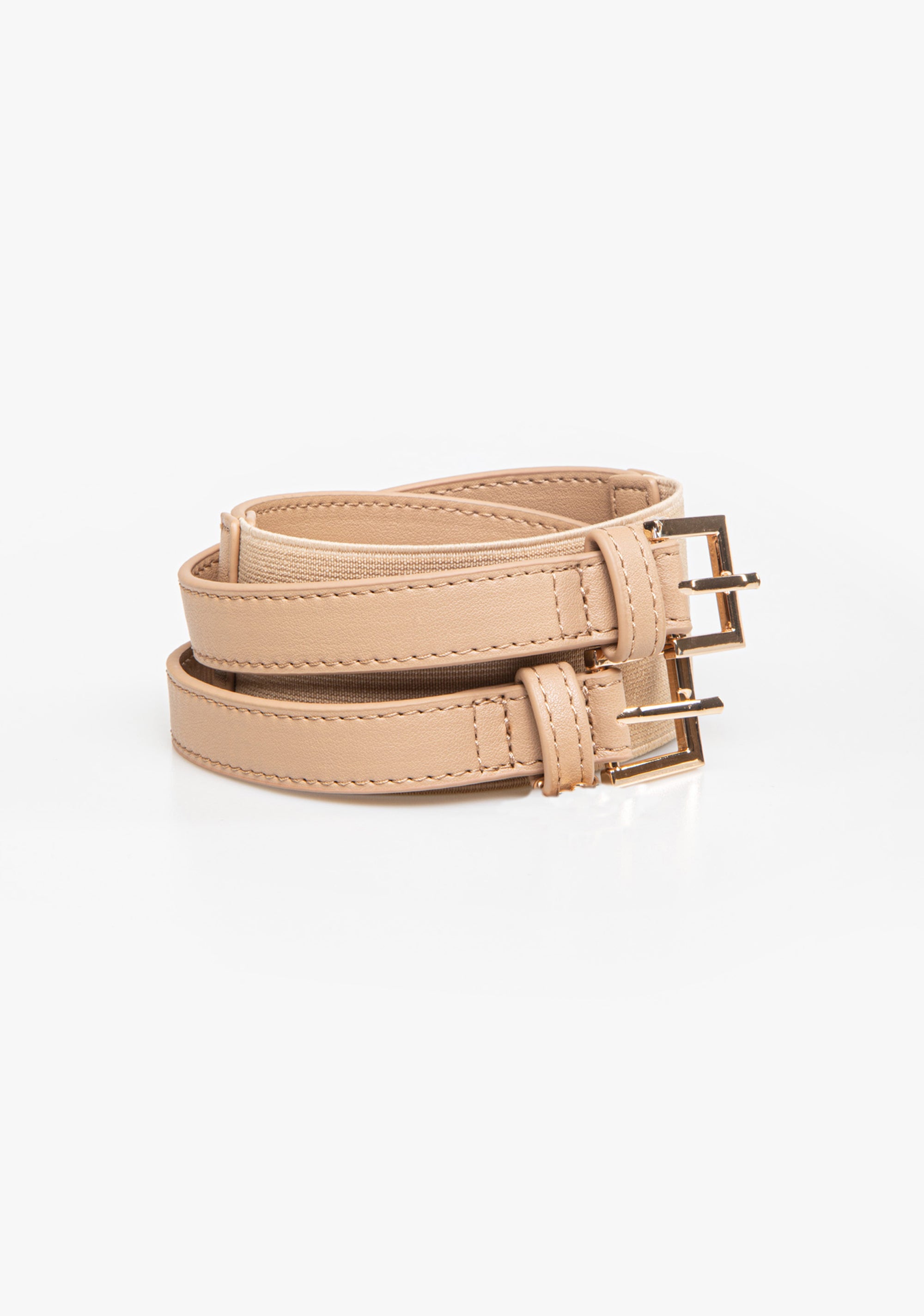 Double belt with gold-effect buckle Fracomina FS24SA5003P41101-251_f08ca81c-431f-4ce5-ad48-7277eea8bc23