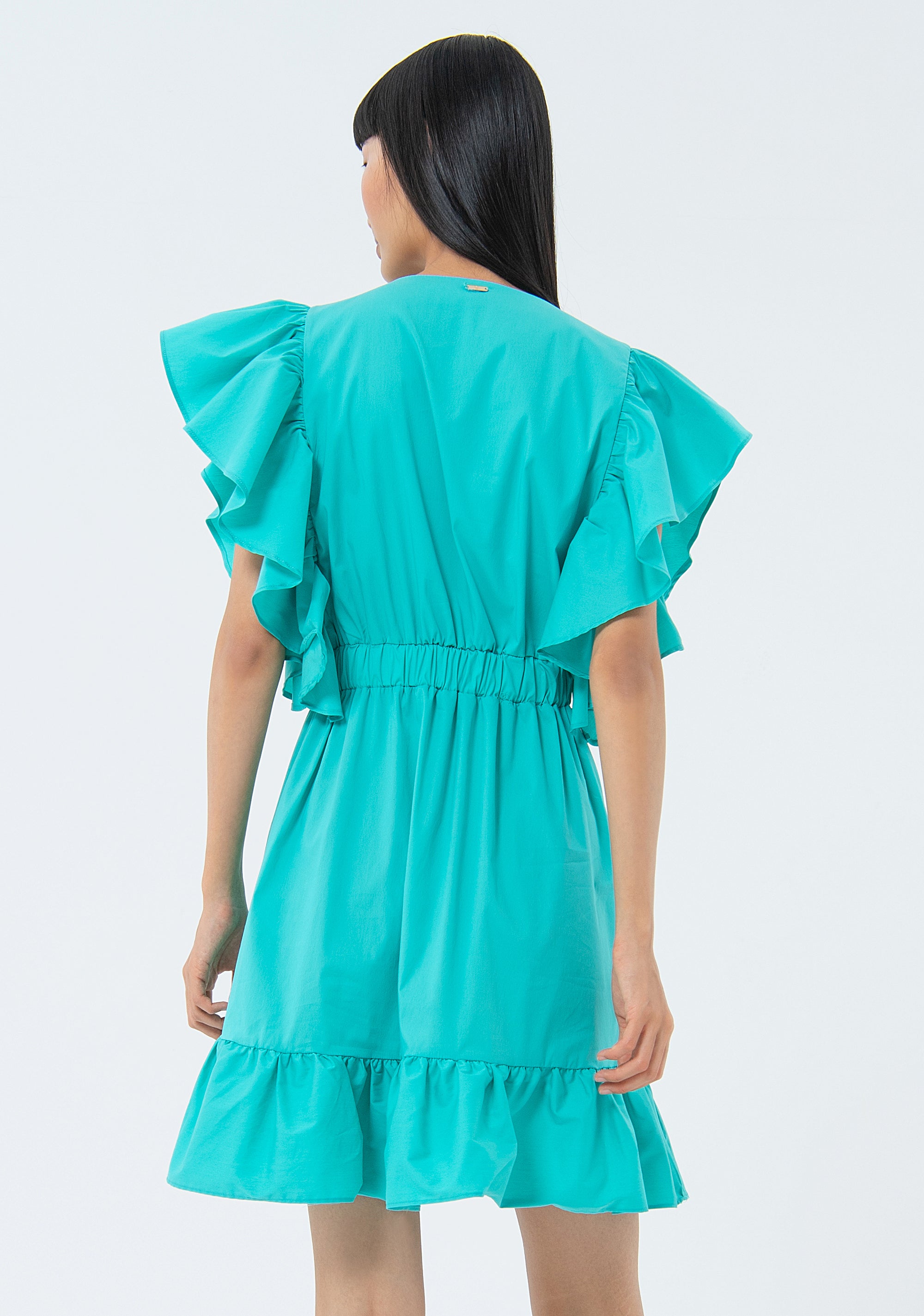 Mini dress regular fit made in popeline Fracomina FS24SD1003W52001-268-3