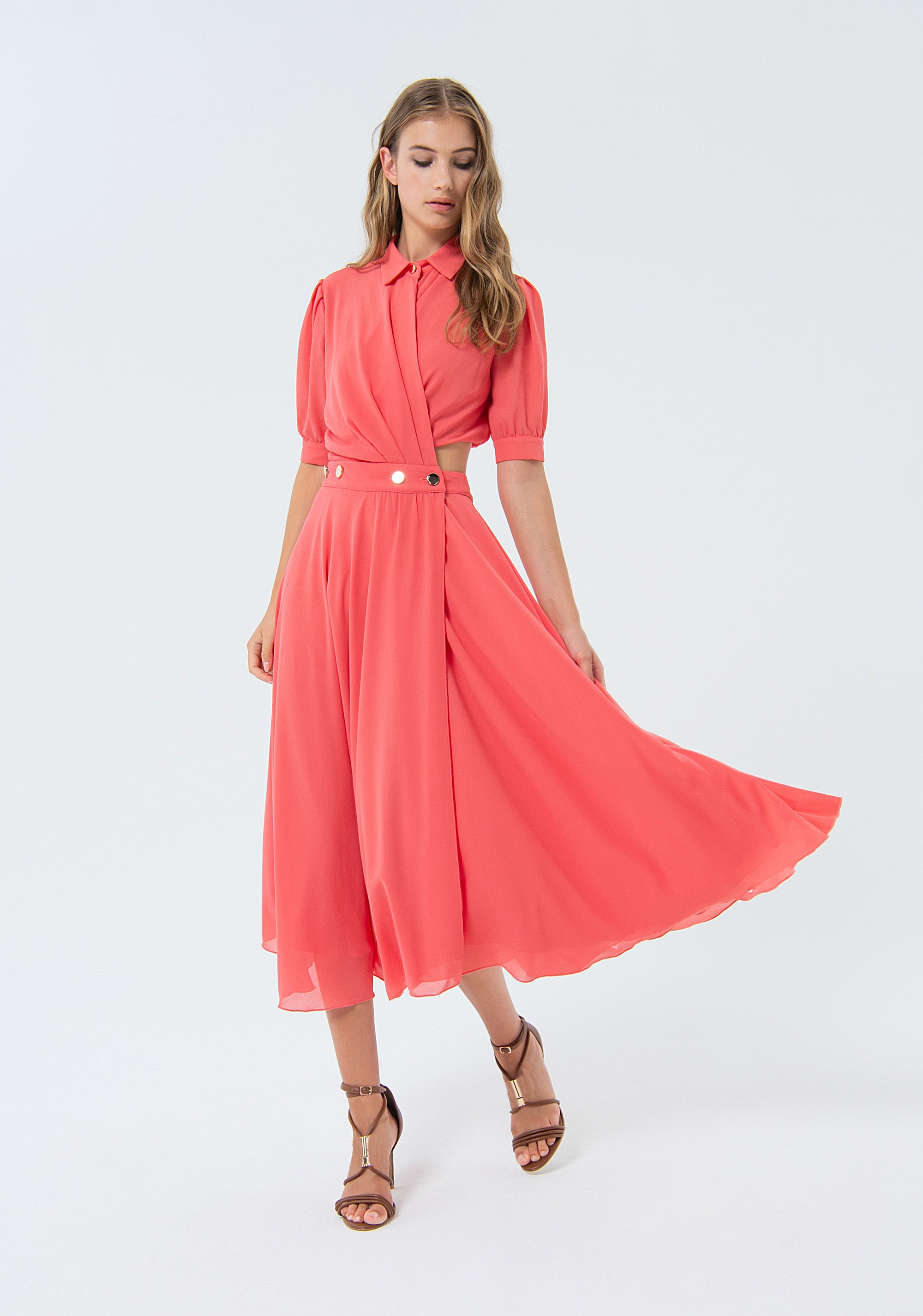 Dress regular fit middle length Fracomina FS24SD3004W41201-107-1_4e4a8580-8aab-469c-b552-e2b998d08a73