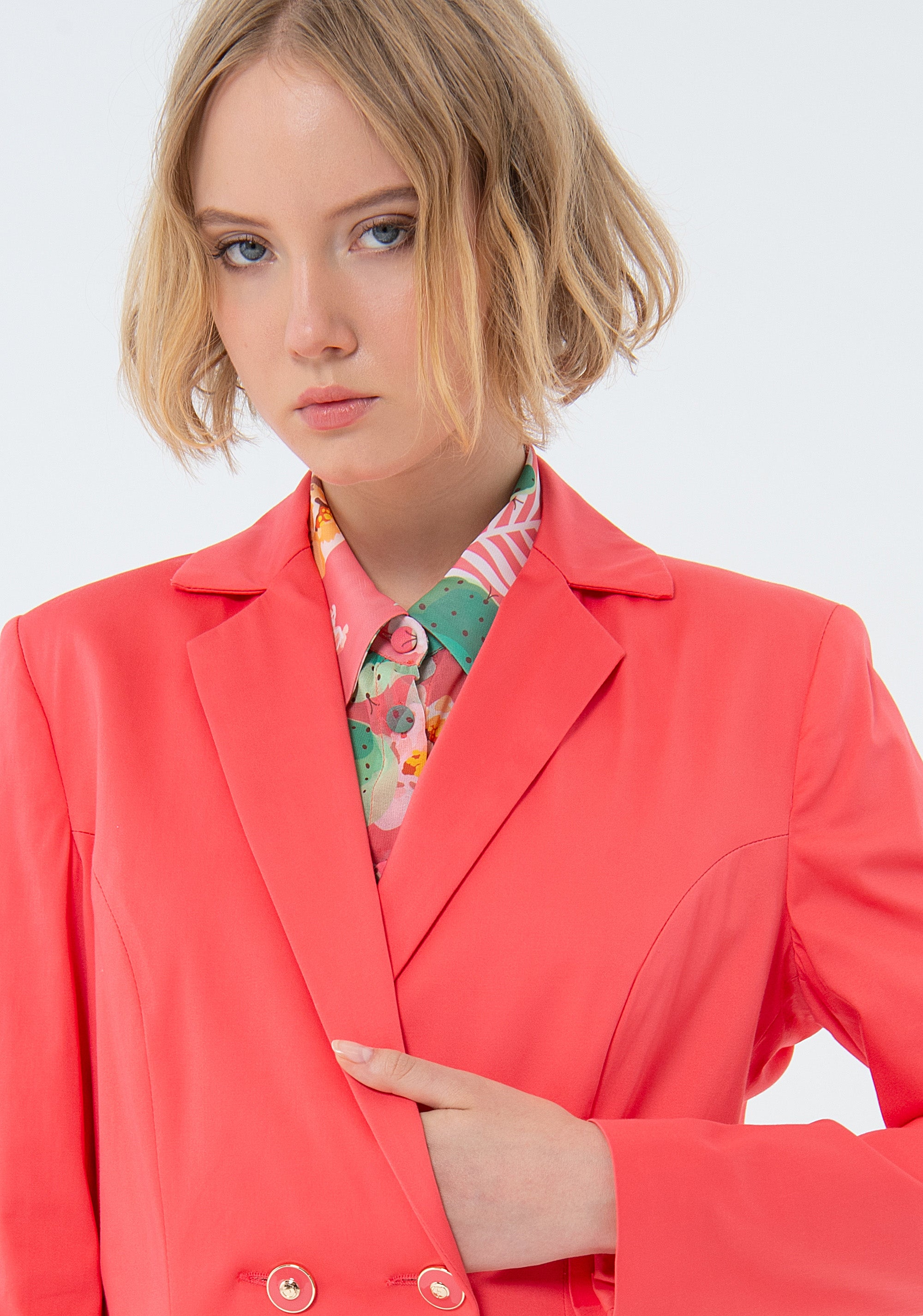 Blazer regular fit double breasted Fracomina FS24SJ2008W47201-107-3