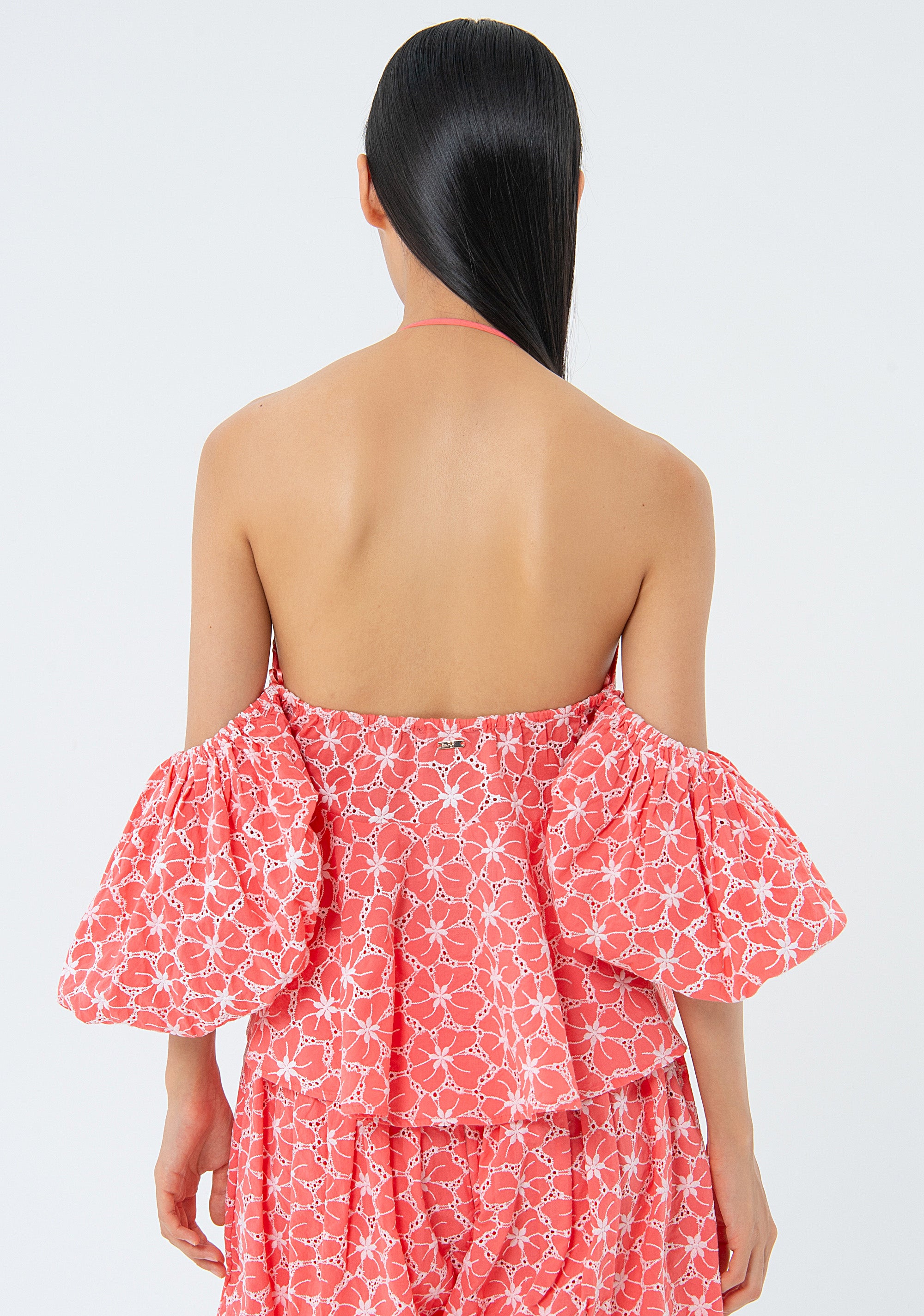Top A-shape with flowery pattern Fracomina FS24ST1002W40401-107-4
