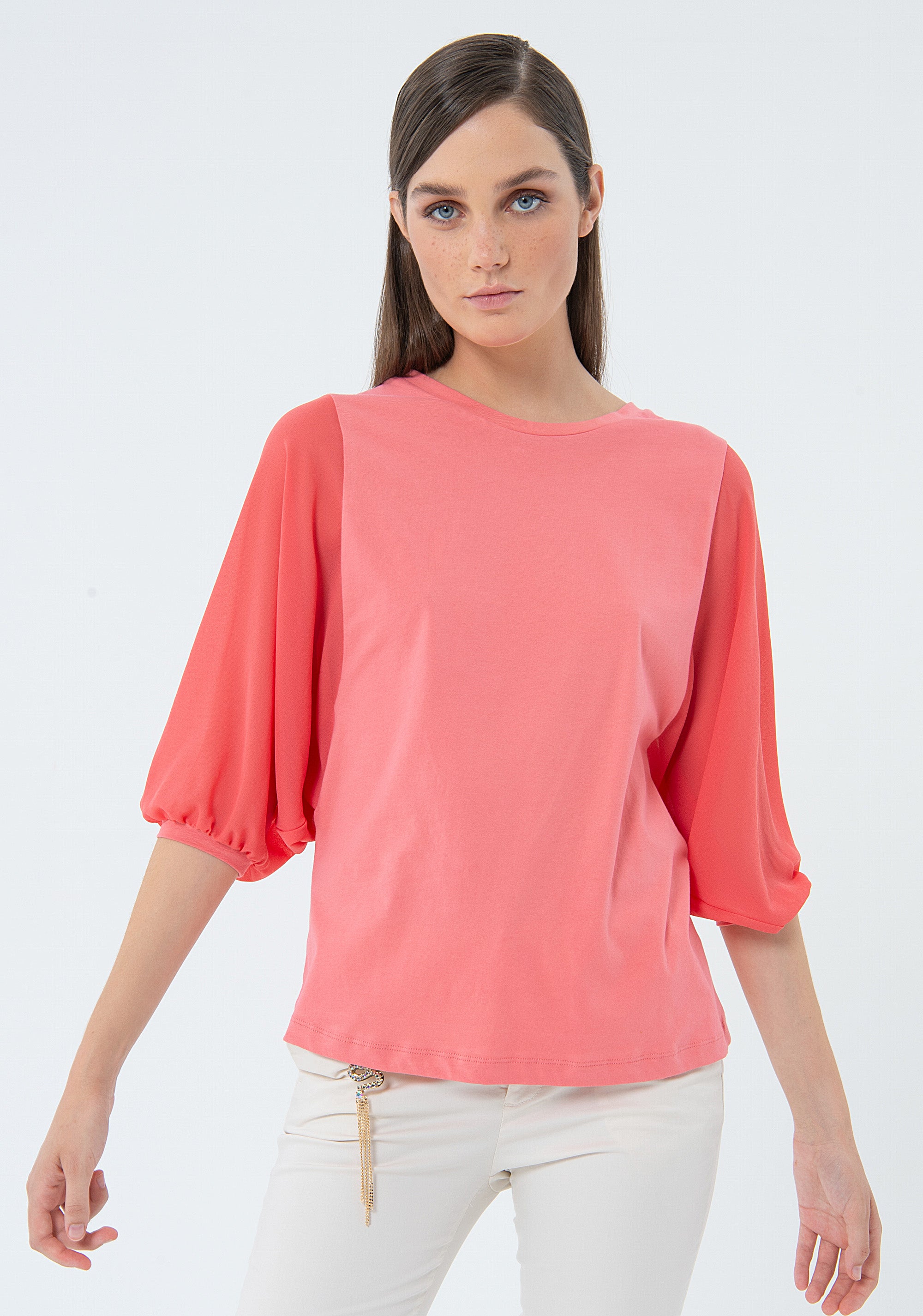 T-shirt regular fit made in cotton Fracomina FS24ST3007J40001-107-1
