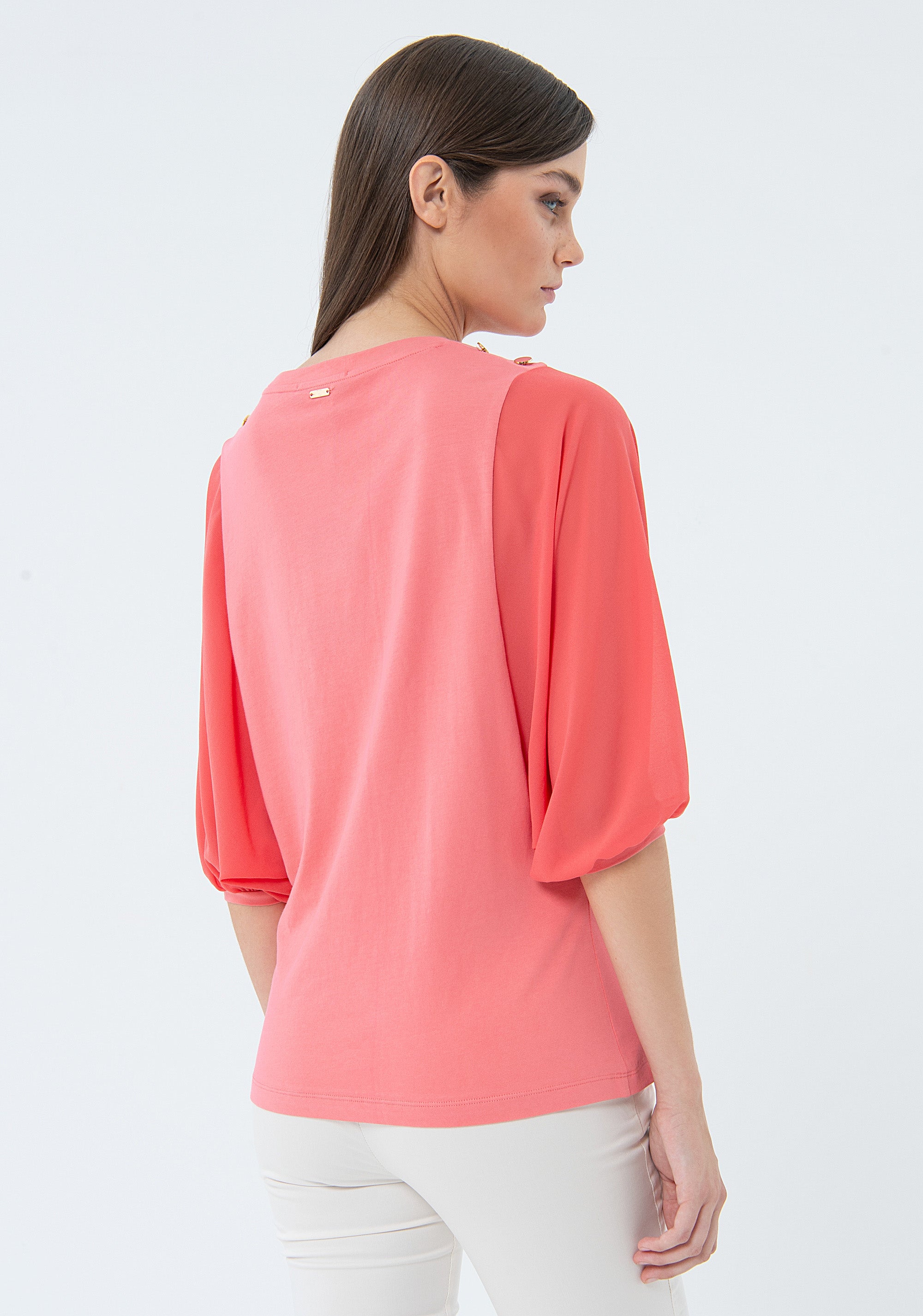 T-shirt regular fit made in cotton Fracomina FS24ST3007J40001-107-4_8f4c4369-3a32-44f3-9b63-1a3a7f496a8a