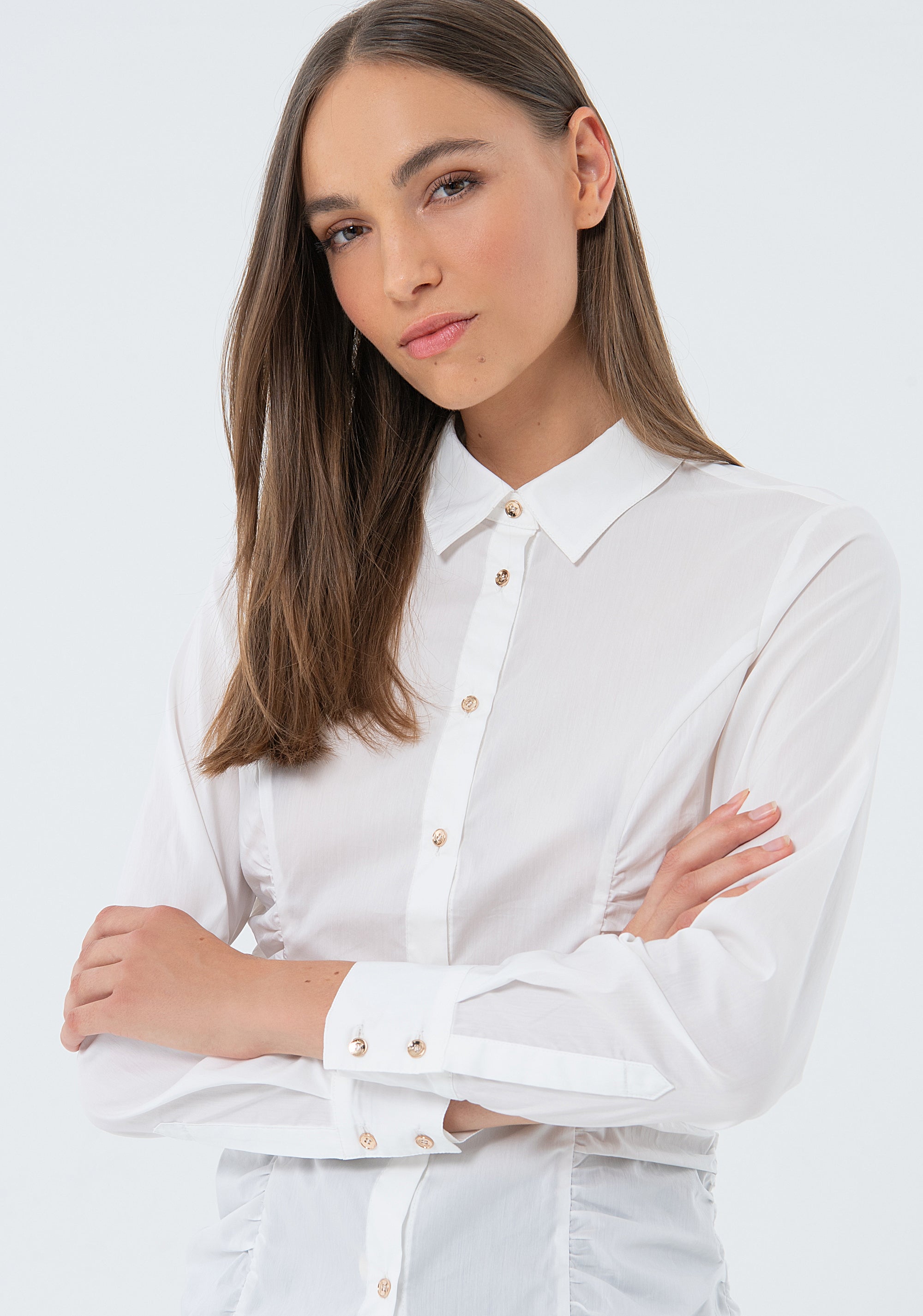 Shirt slim fit made in popeline Fracomina FS24ST6015W71201-278-2