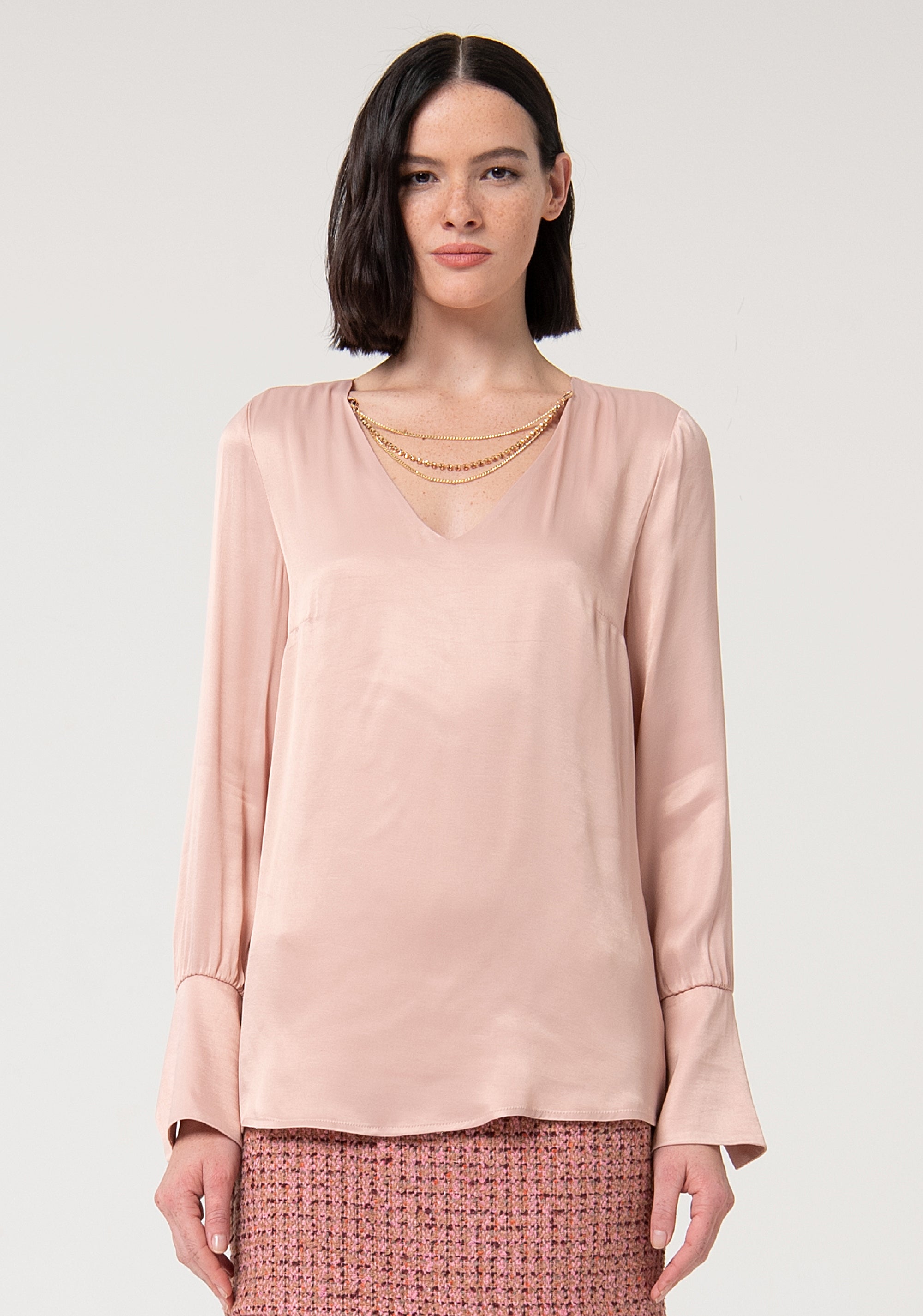 Blouse regular fit made in viscose Fracomina FS24WT1006W45101-L57-1