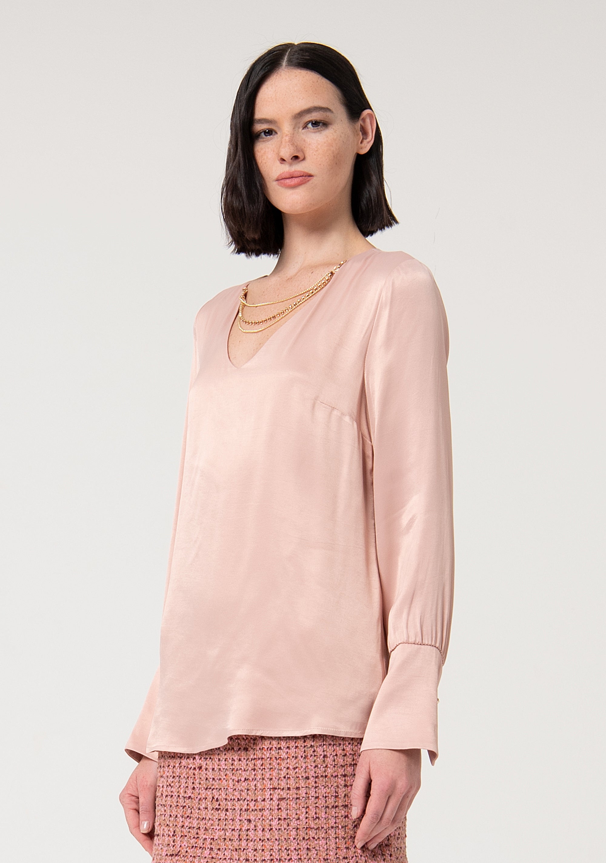 Blouse regular fit made in viscose Fracomina FS24WT1006W45101-L57-3