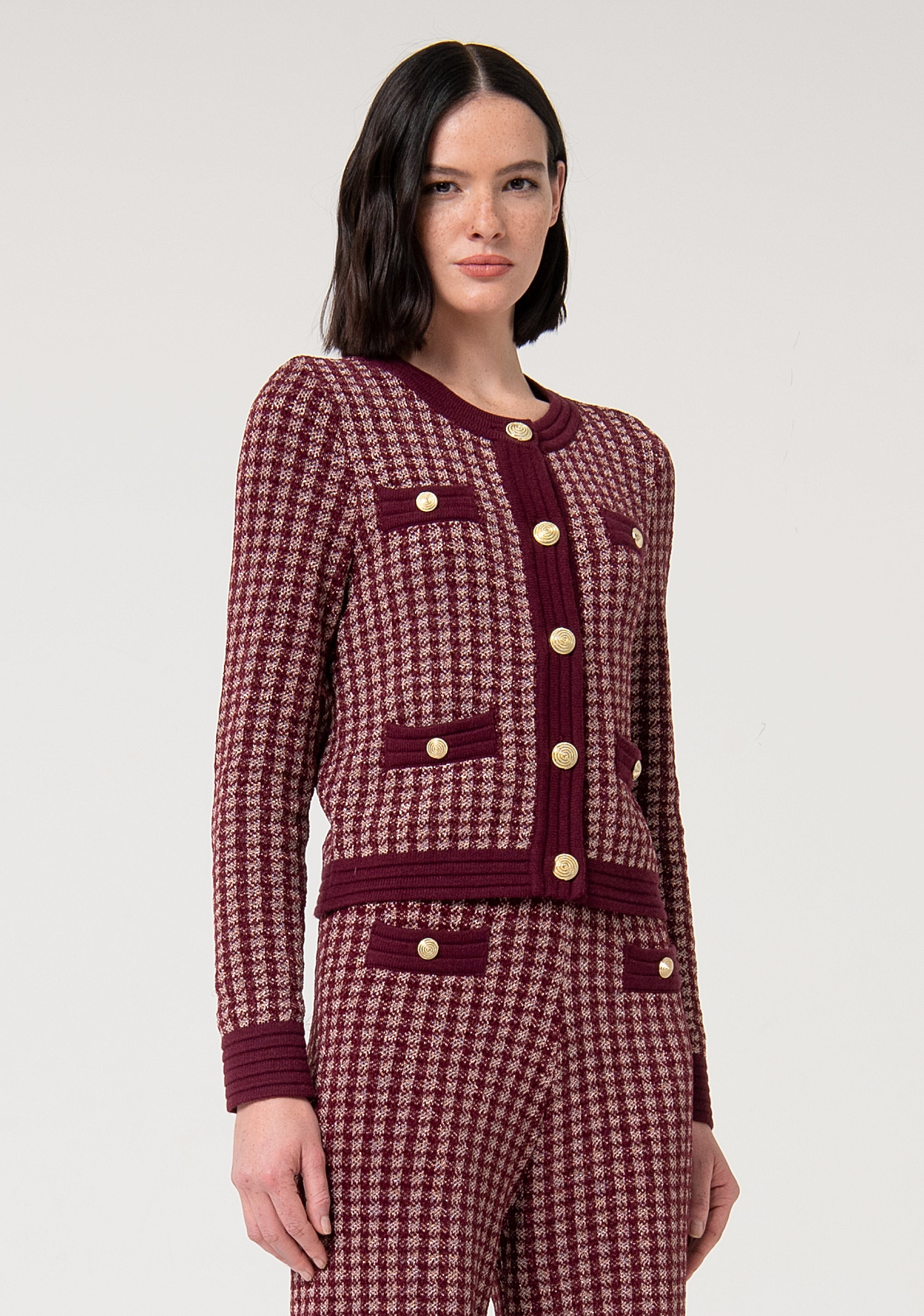 Cardigan regular fit with round neck Fracomina FS24WT8008K536F8-S96-3