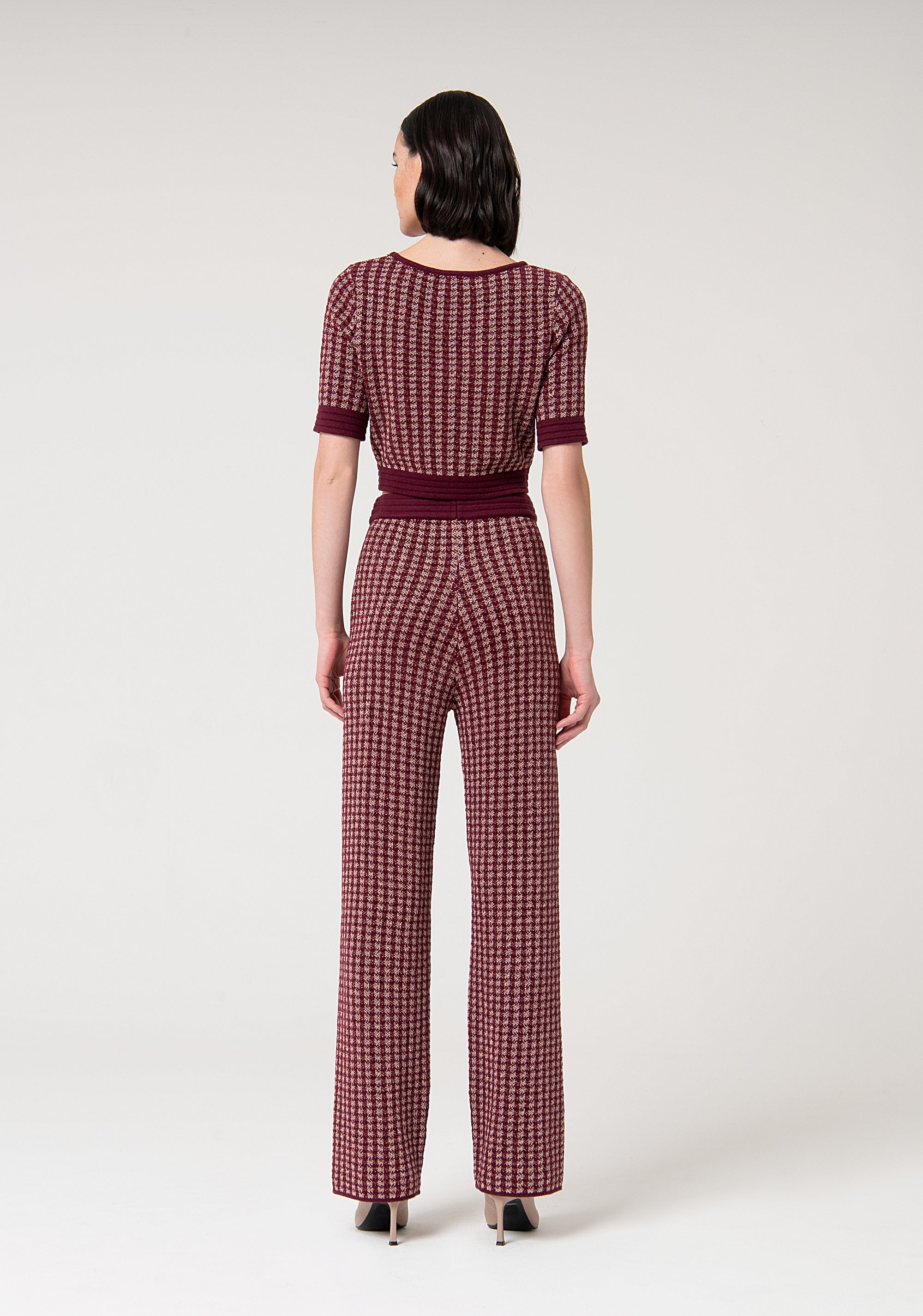 Knitted palazzo pant regular fit Fracomina FS24WV3001K536F8-S96-4
