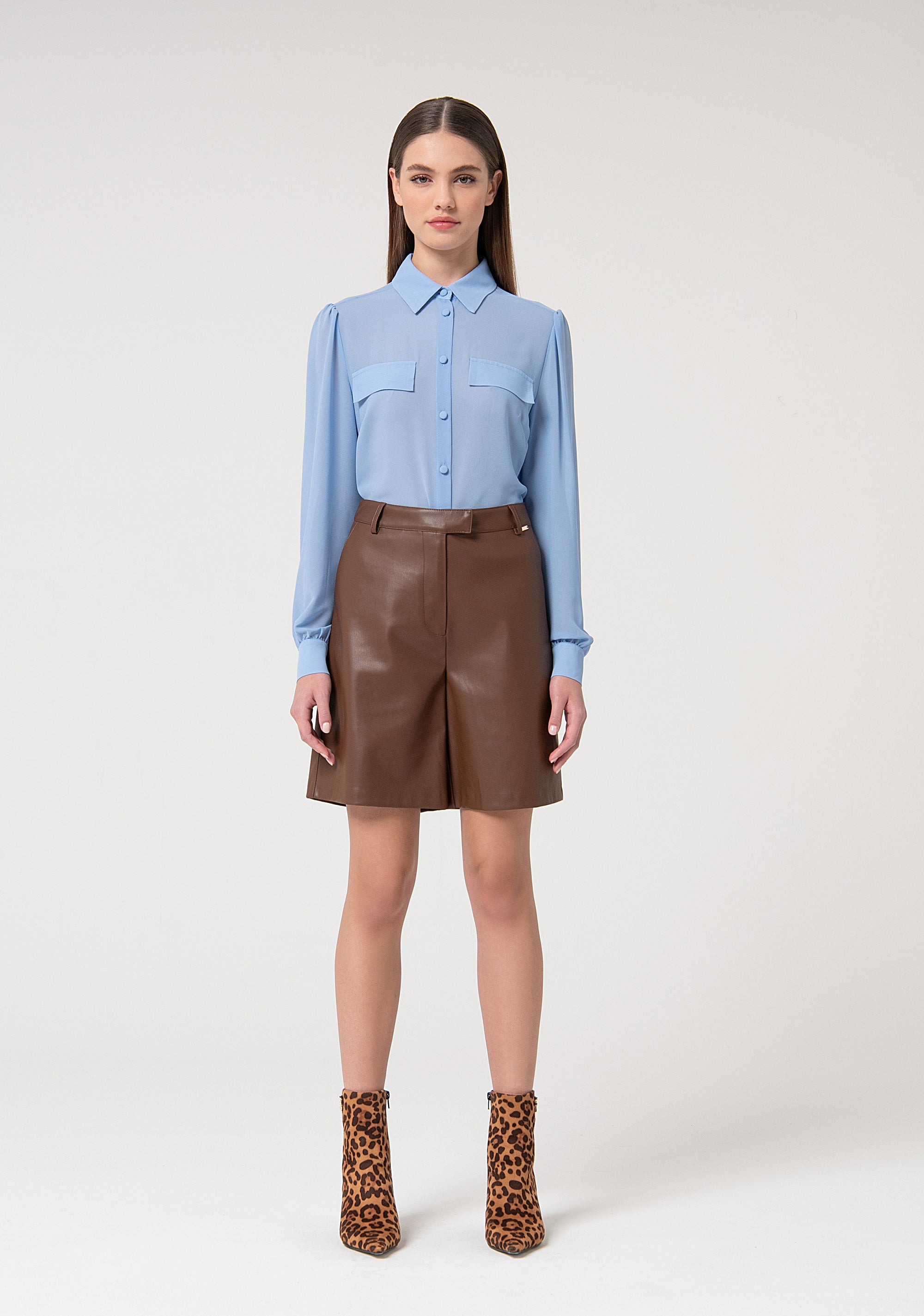 Short pants flare with high waist FS24WV6001E41201 FRACOMINA