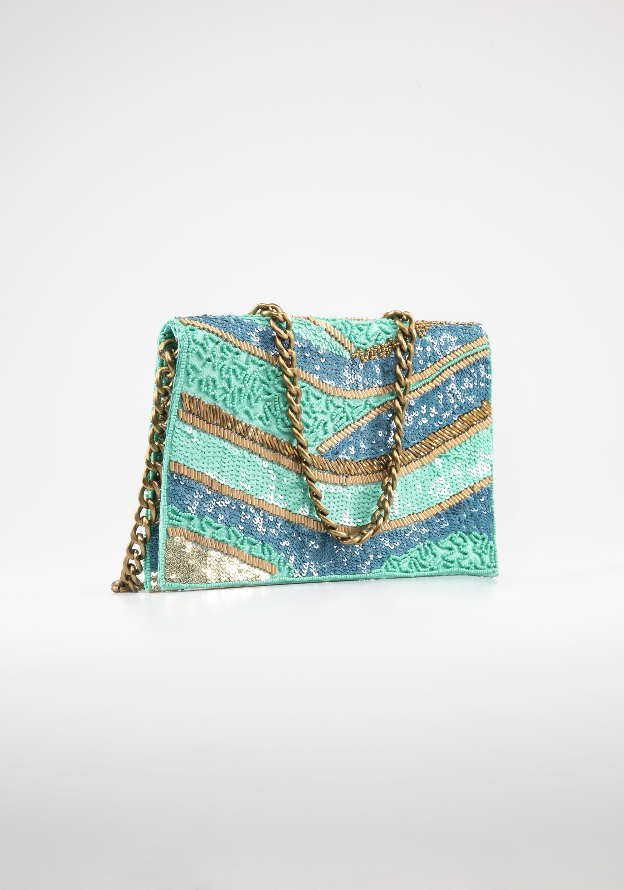 Clutch bag with sequins Fracomina FS25SB6002O412E5-T27