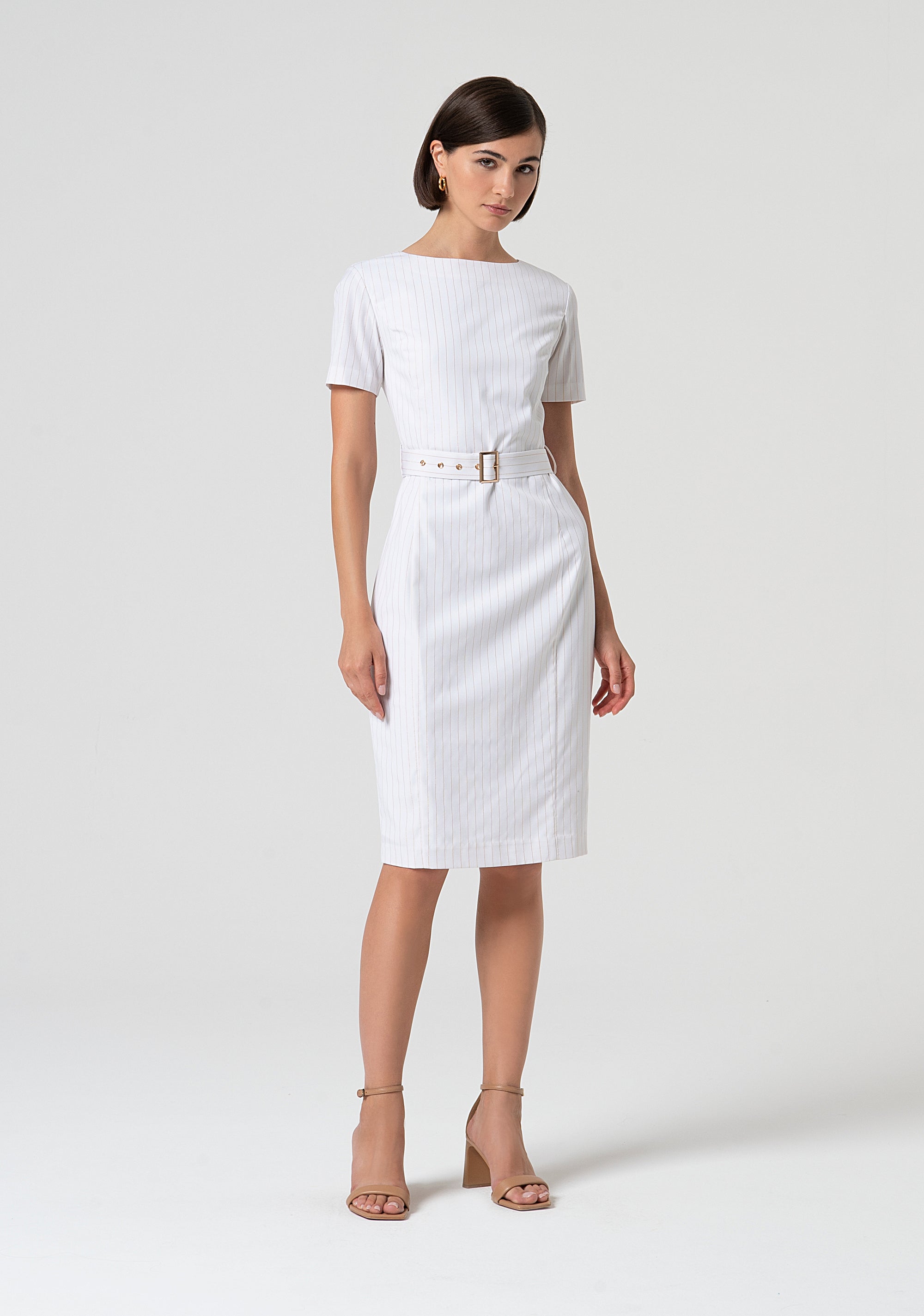 Sheath dress with wool Fracomina FS25SD1018W784D4-278-2