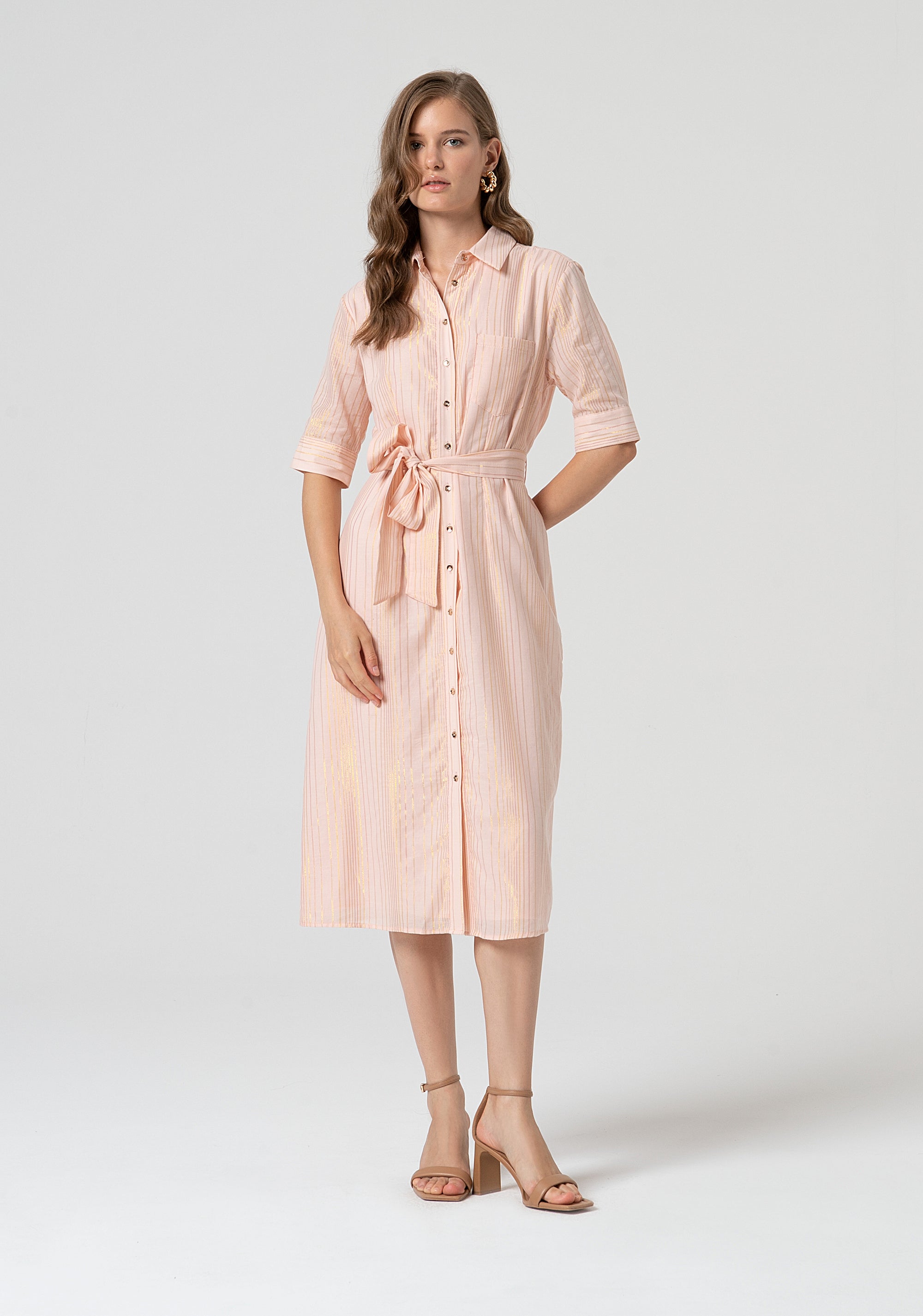 Chemisier dress regular fit middle length Fracomina FS25SD2003W78601-226-1