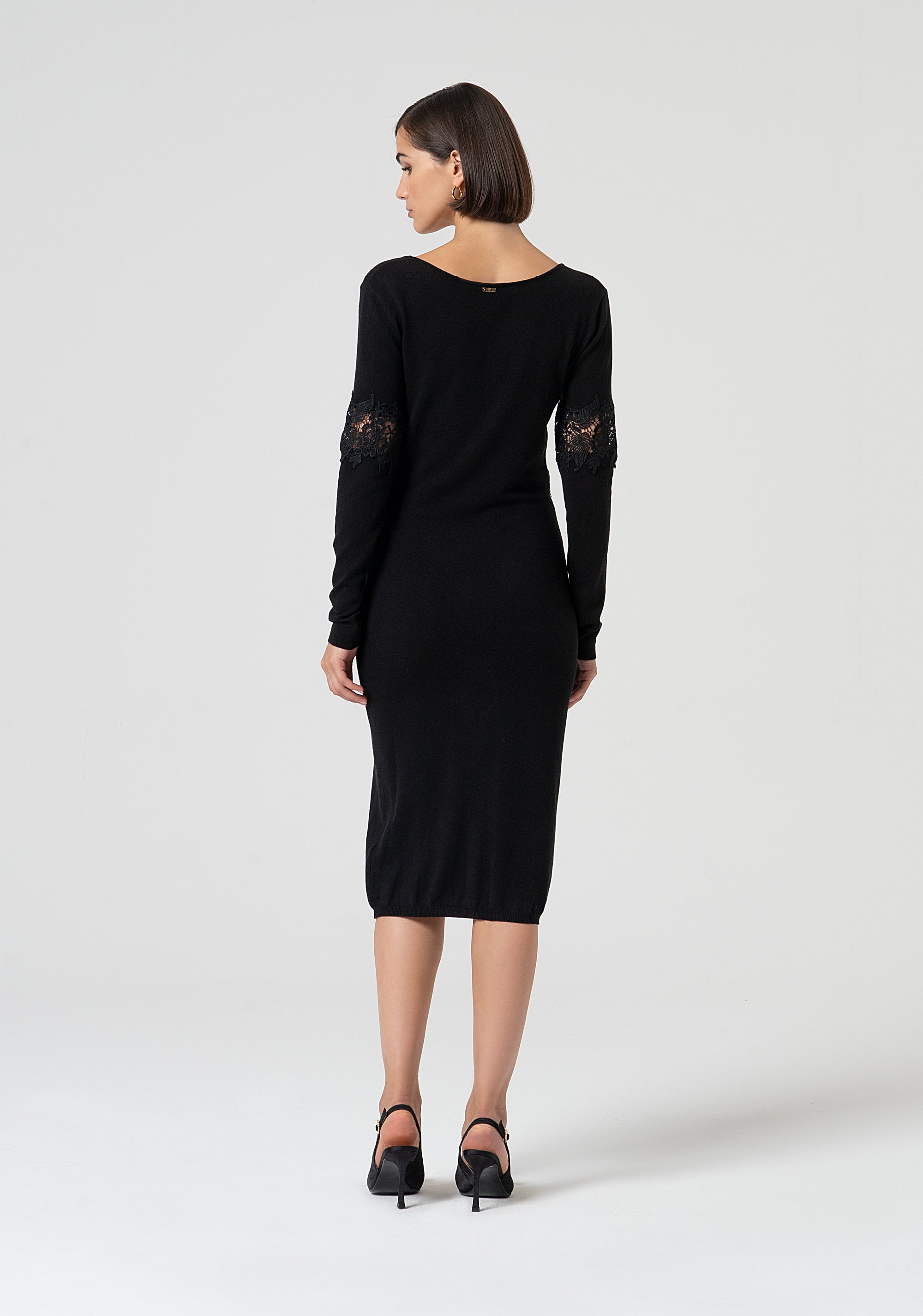 Knitted dress slim fit middle length Fracomina FS25SD5001K55101-053-4