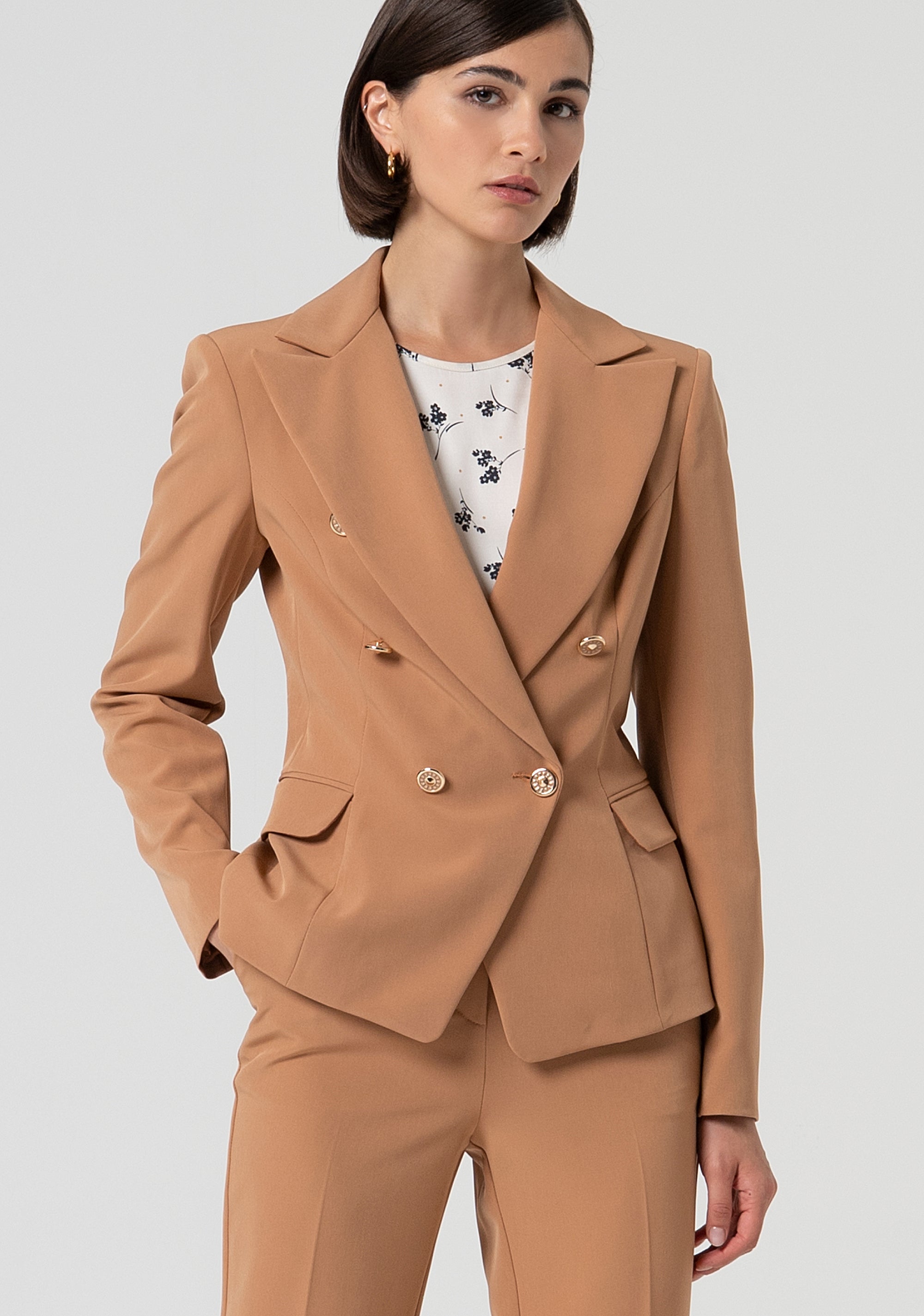 Blazer jacket regular fit double breasted Fracomina FS25SJ2003W42901-E11-1