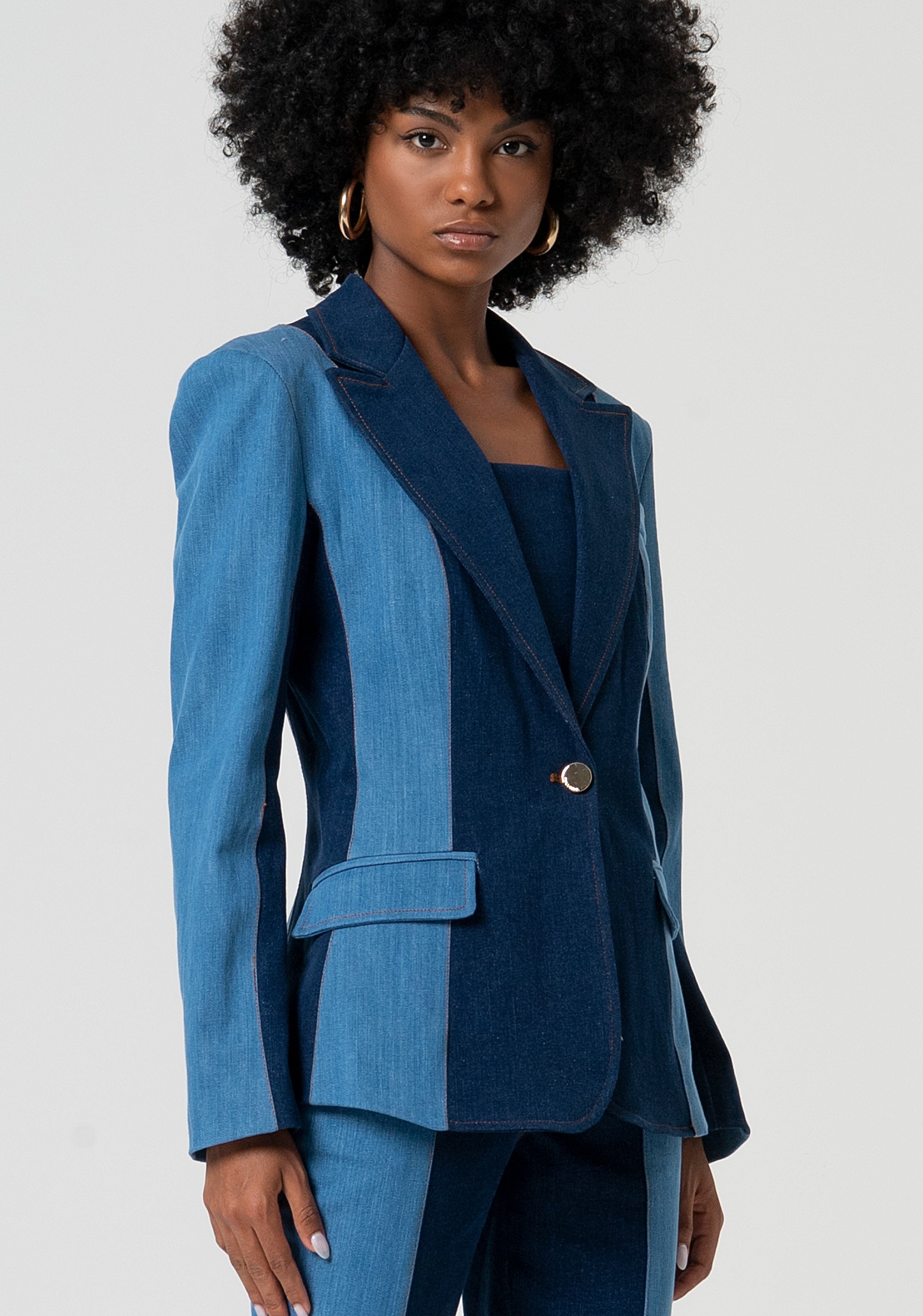 Blazer jacket slim fit single breasted Fracomina FS25SJ3006D45001-T38-2
