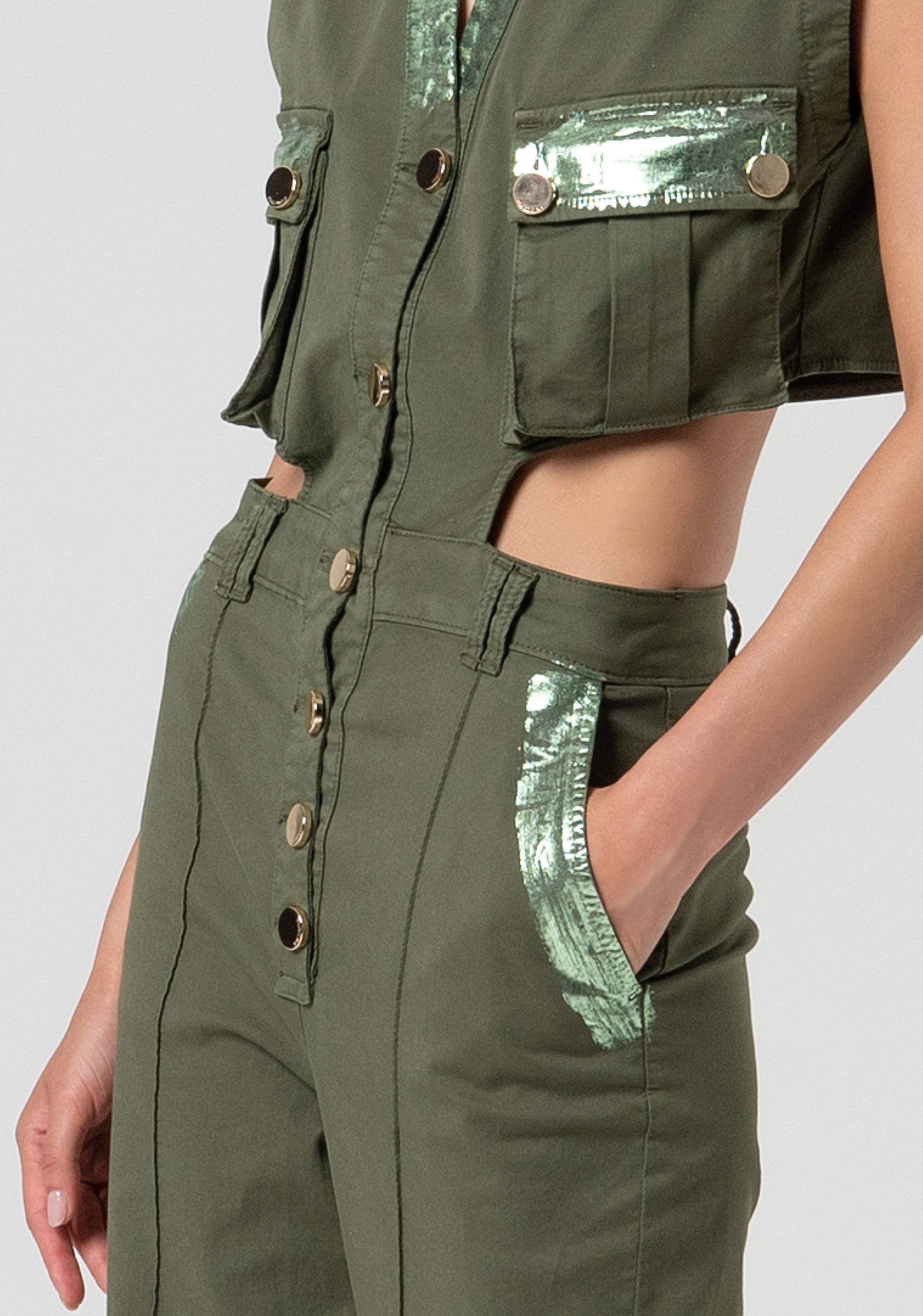 Overall regular fit made in cotton Fracomina FS25SO2002W52301-206-3
