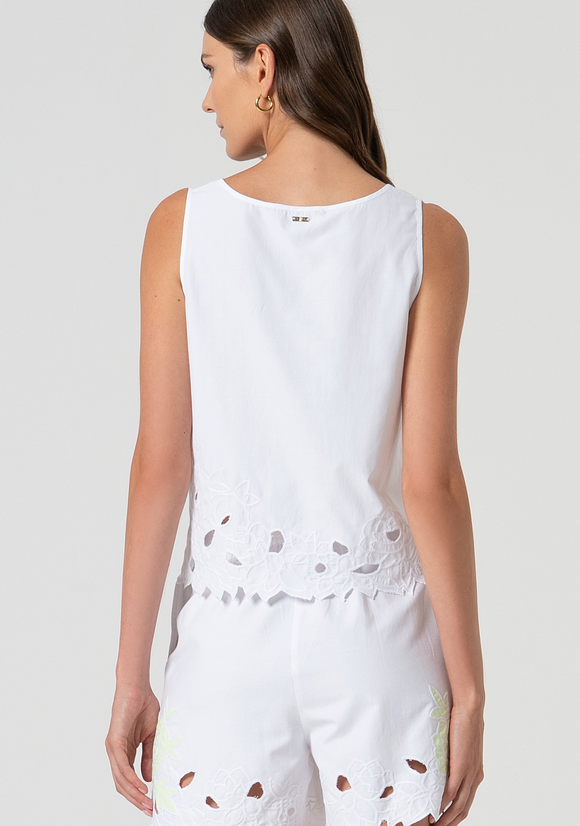 Tank top made in San gallo lace Fracomina FS25ST2003W443E5-T35-4