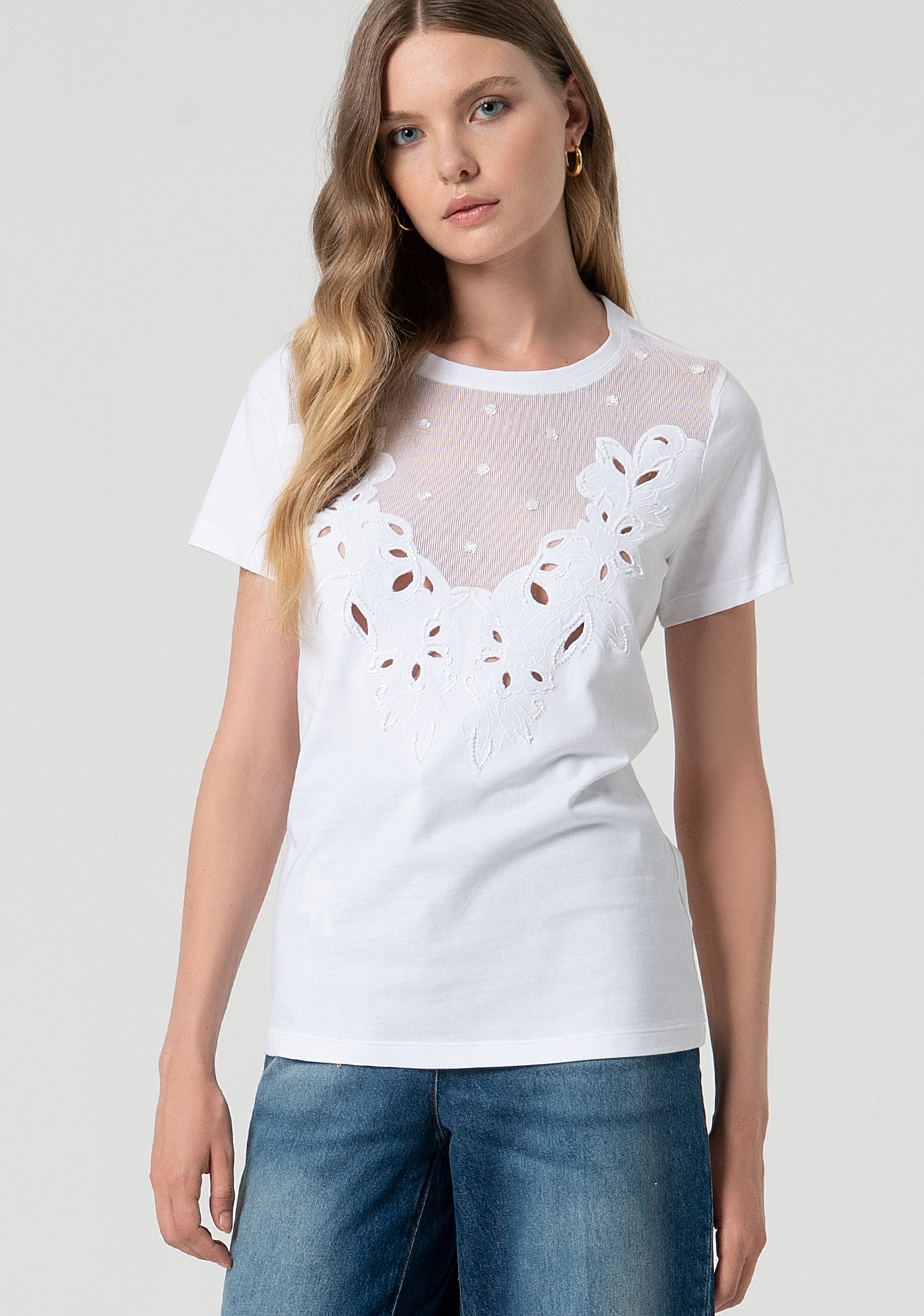 T-shirt regular fit made in cotton jersey Fracomina FS25ST3001J400Q5-278-1