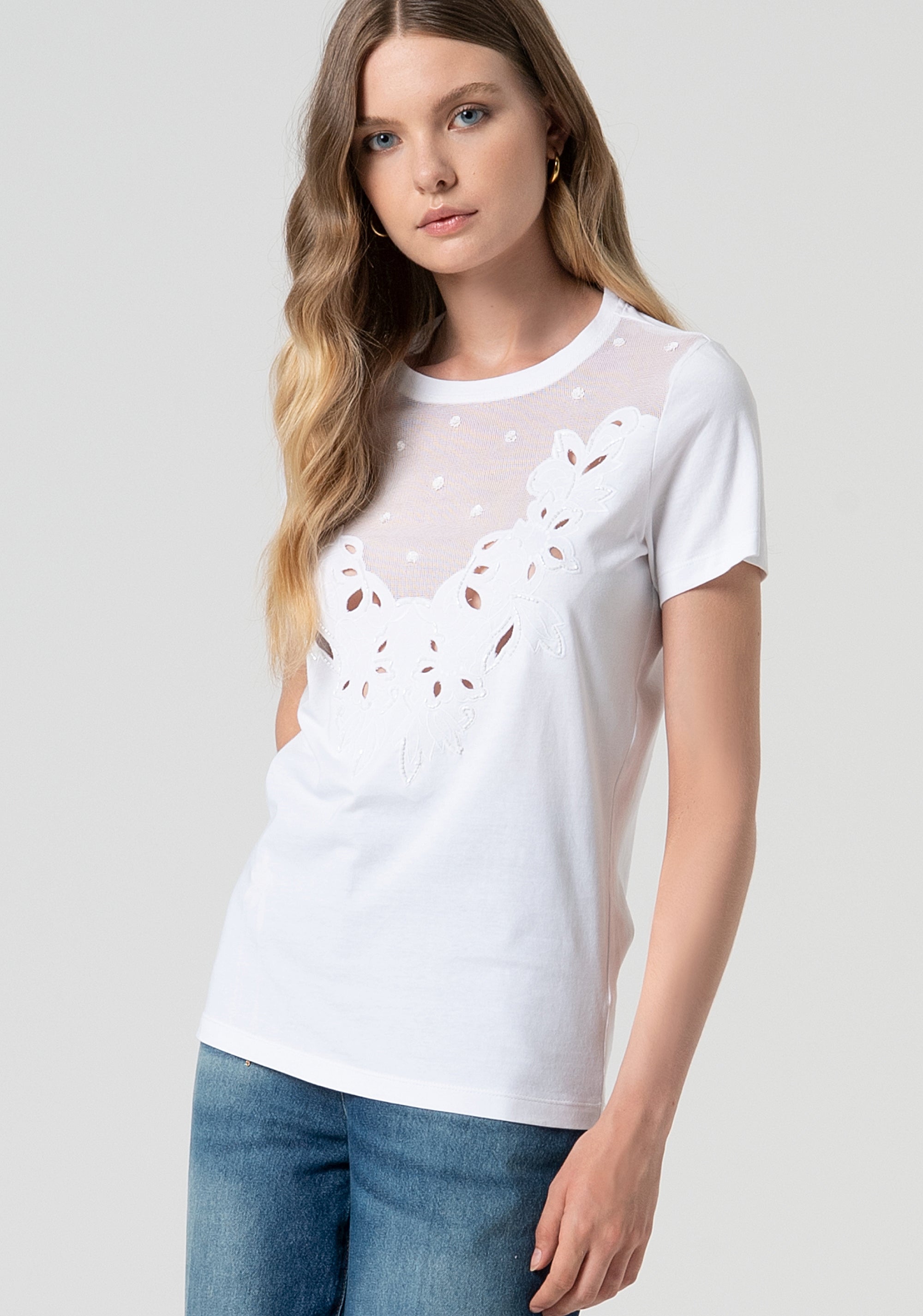 T-shirt regular fit made in cotton jersey Fracomina FS25ST3001J400Q5-278-3
