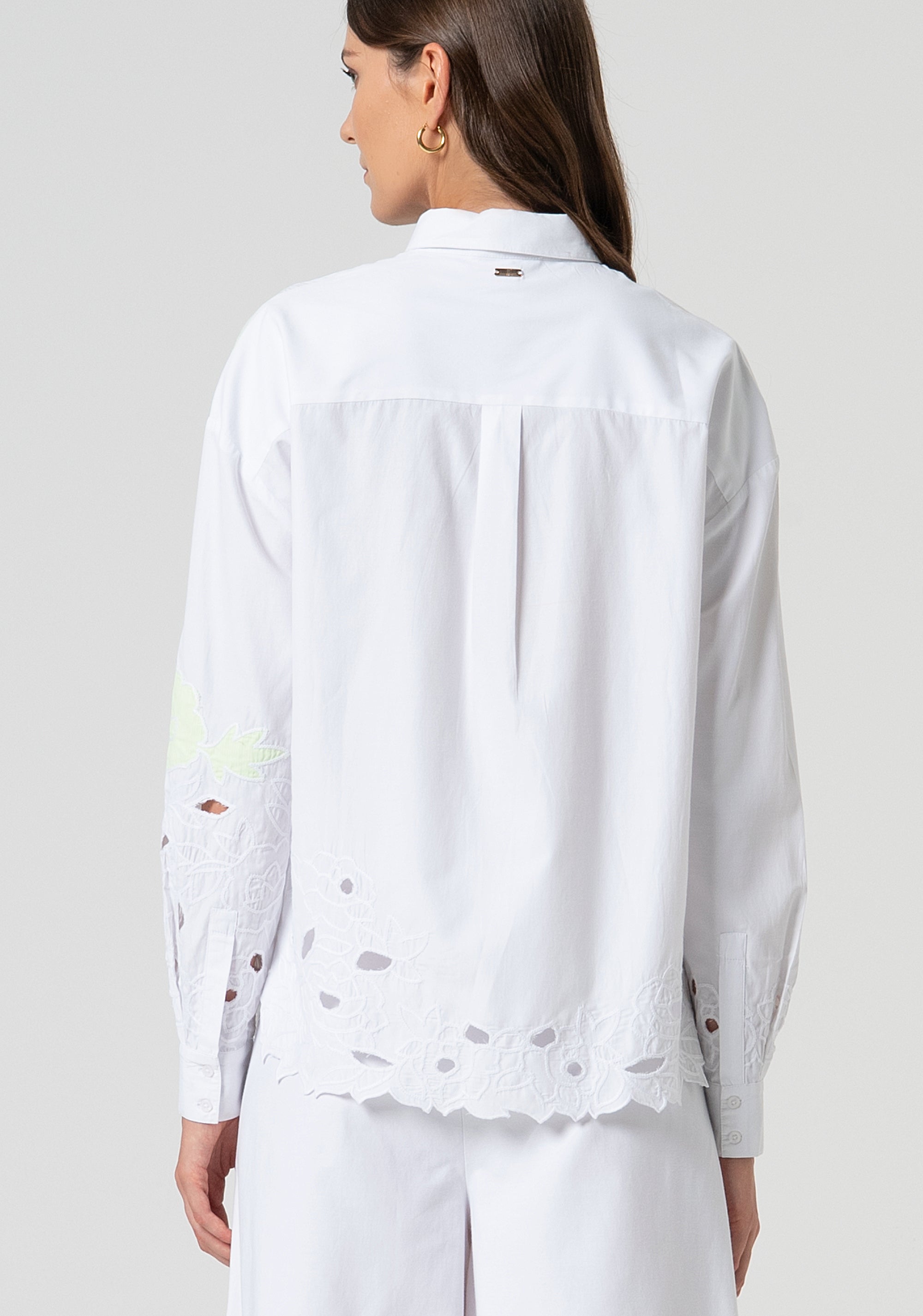 Shirt loose fit made in San Gallo lace Fracomina FS25ST6001W443E5-T35-4