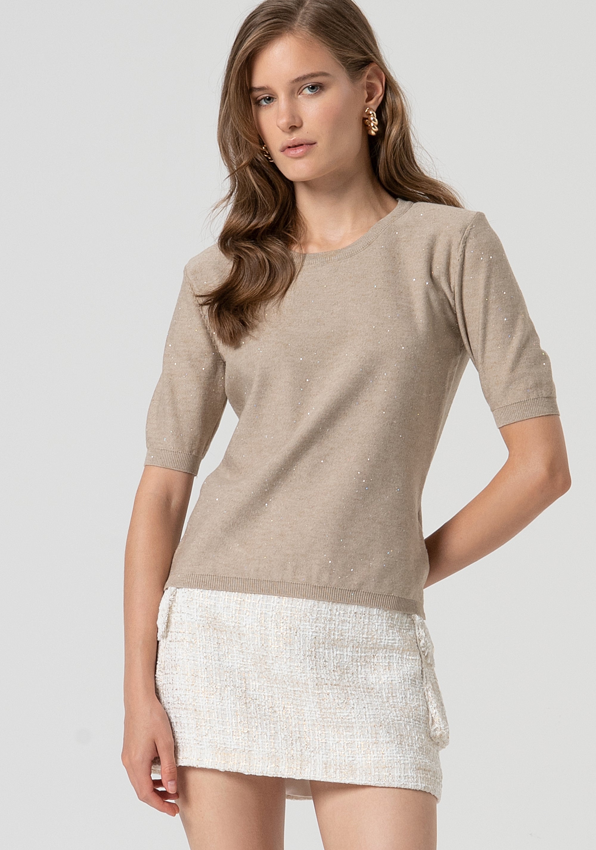 Knitwear regular fit with round neck Fracomina FS25ST7010K501J5-050-1