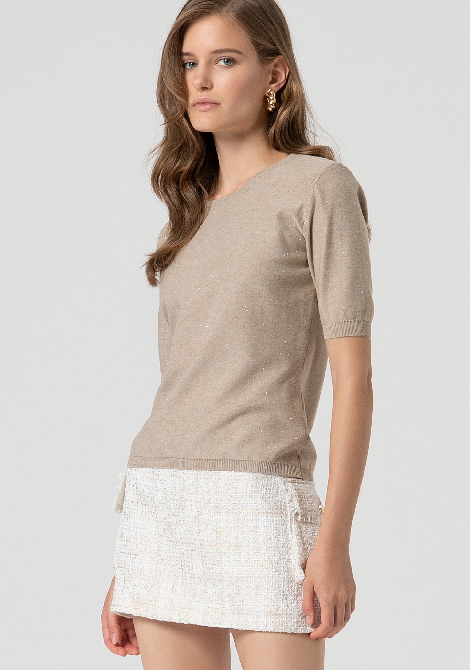 Knitwear regular fit with round neck Fracomina FS25ST7010K501J5-050-2