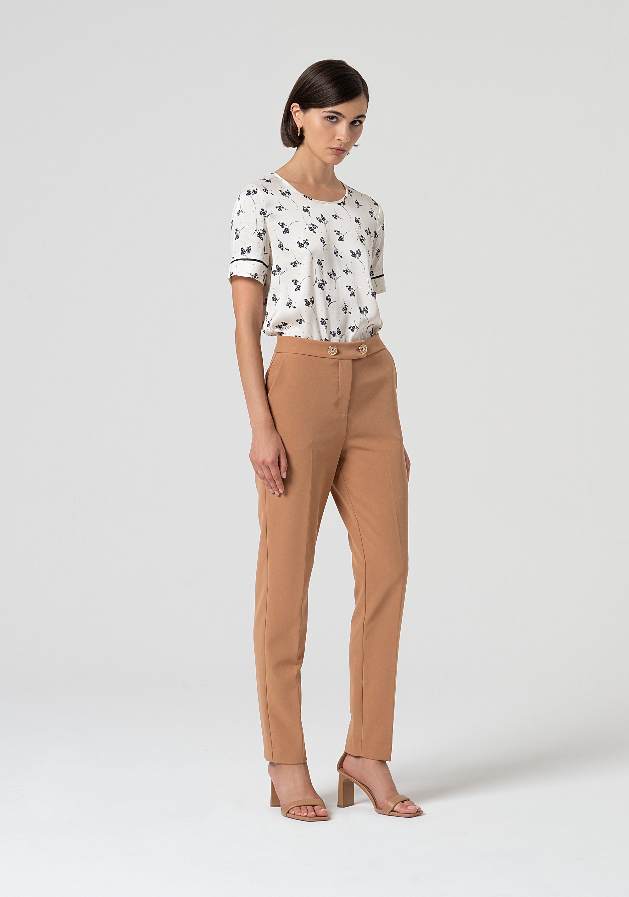 Pant straight leg with regular waist Fracomina FS25SV2002W42901-E11-3