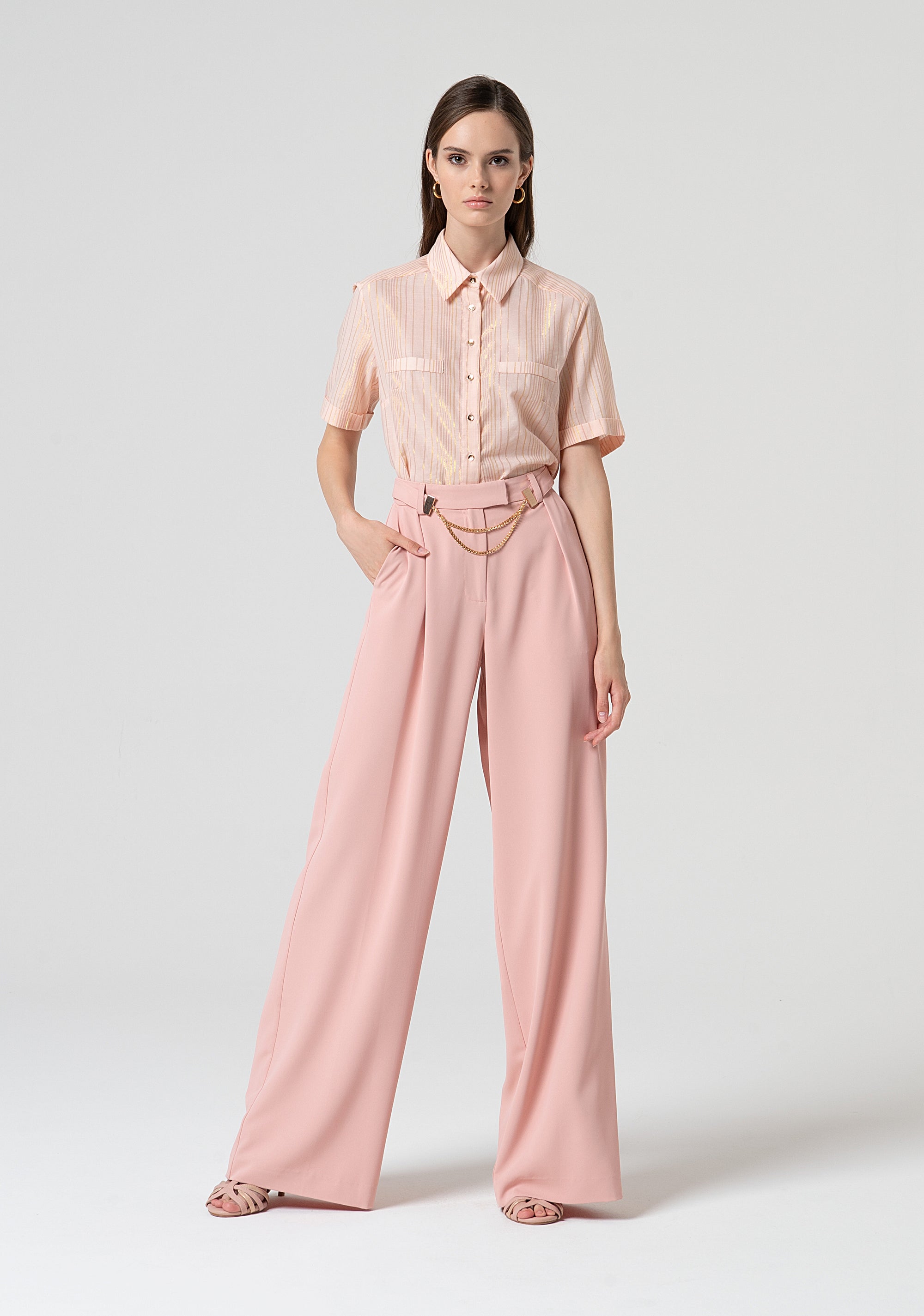 Palazzo pant with high waist Fracomina FS25SV3002W47601-226-1