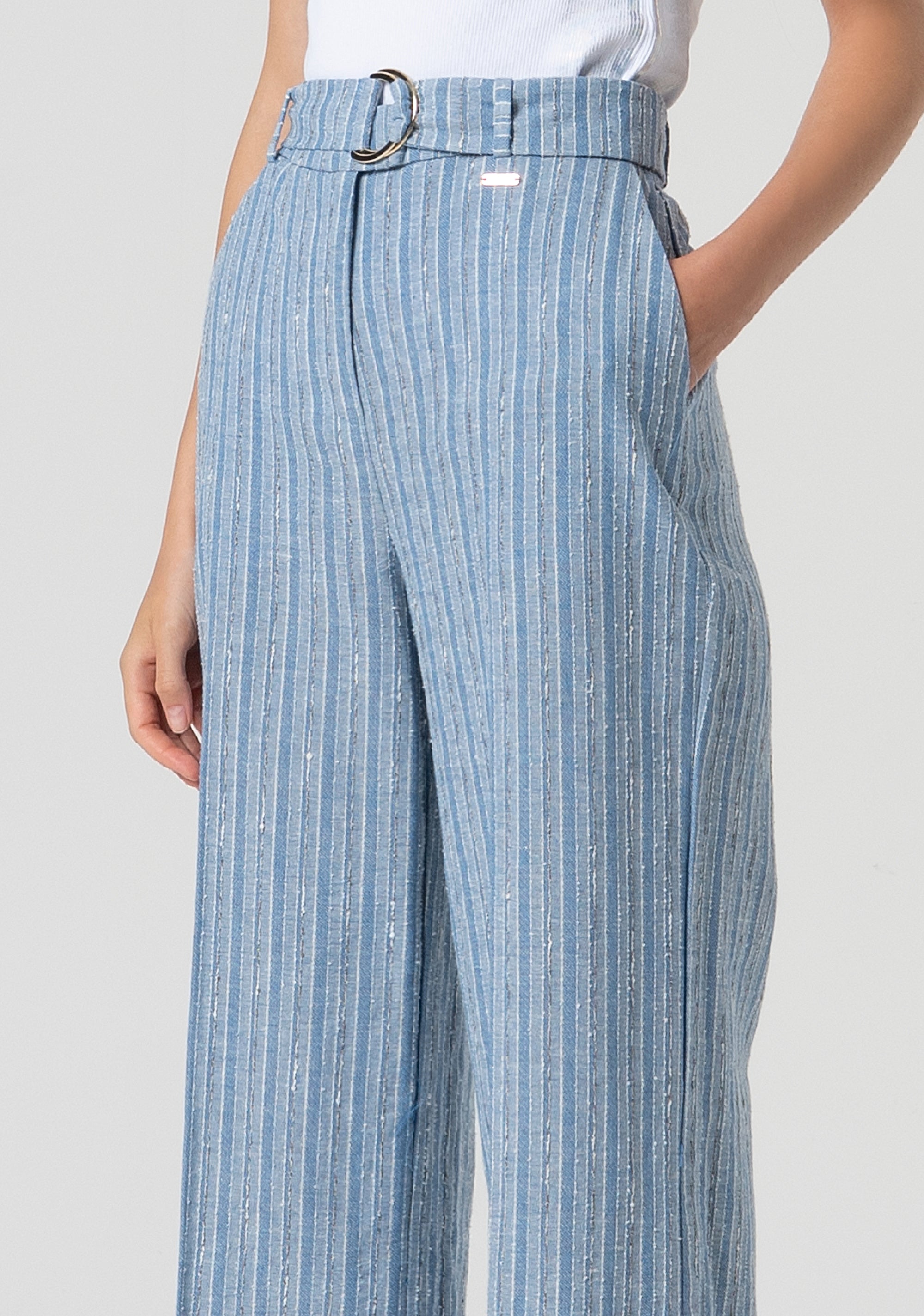 Palazzo pant with stripes Fracomina FS25SV3008W402Q6-064-2