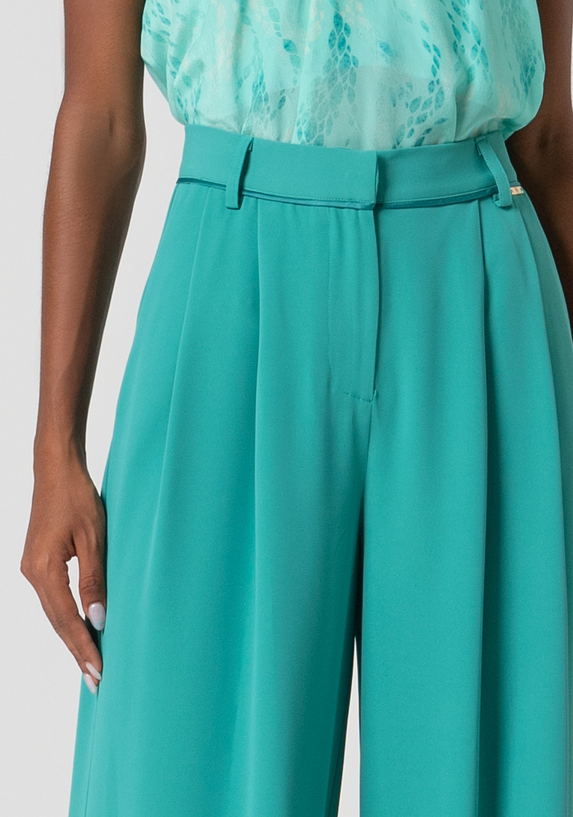 Palazzo pant with regular waist Fracomina FS25SV3012W47601-T27-2
