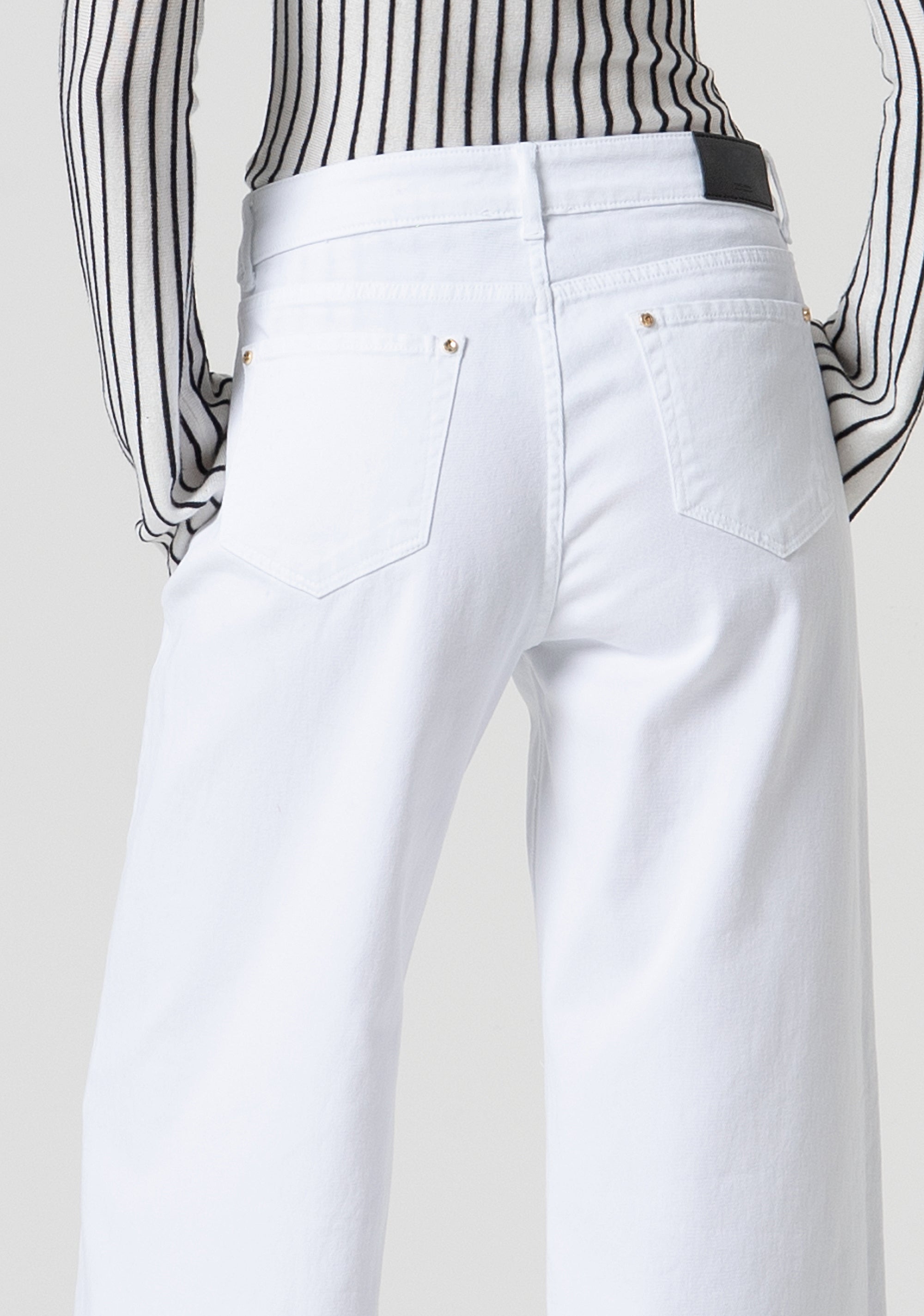 Palazzo pant made in bull fabric Fracomina FS25SV3016D40001-278-2