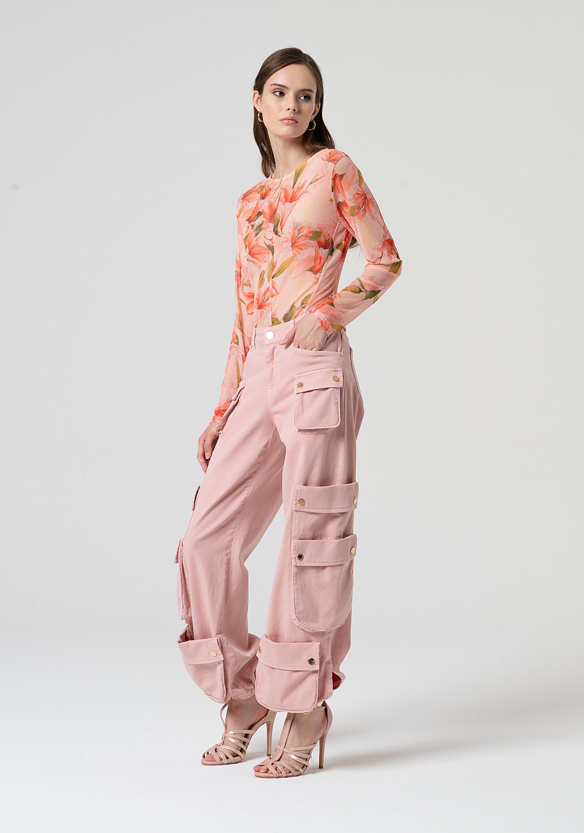 Cargo pant made in cotton Fracomina FS25SVC003D40001-226-3