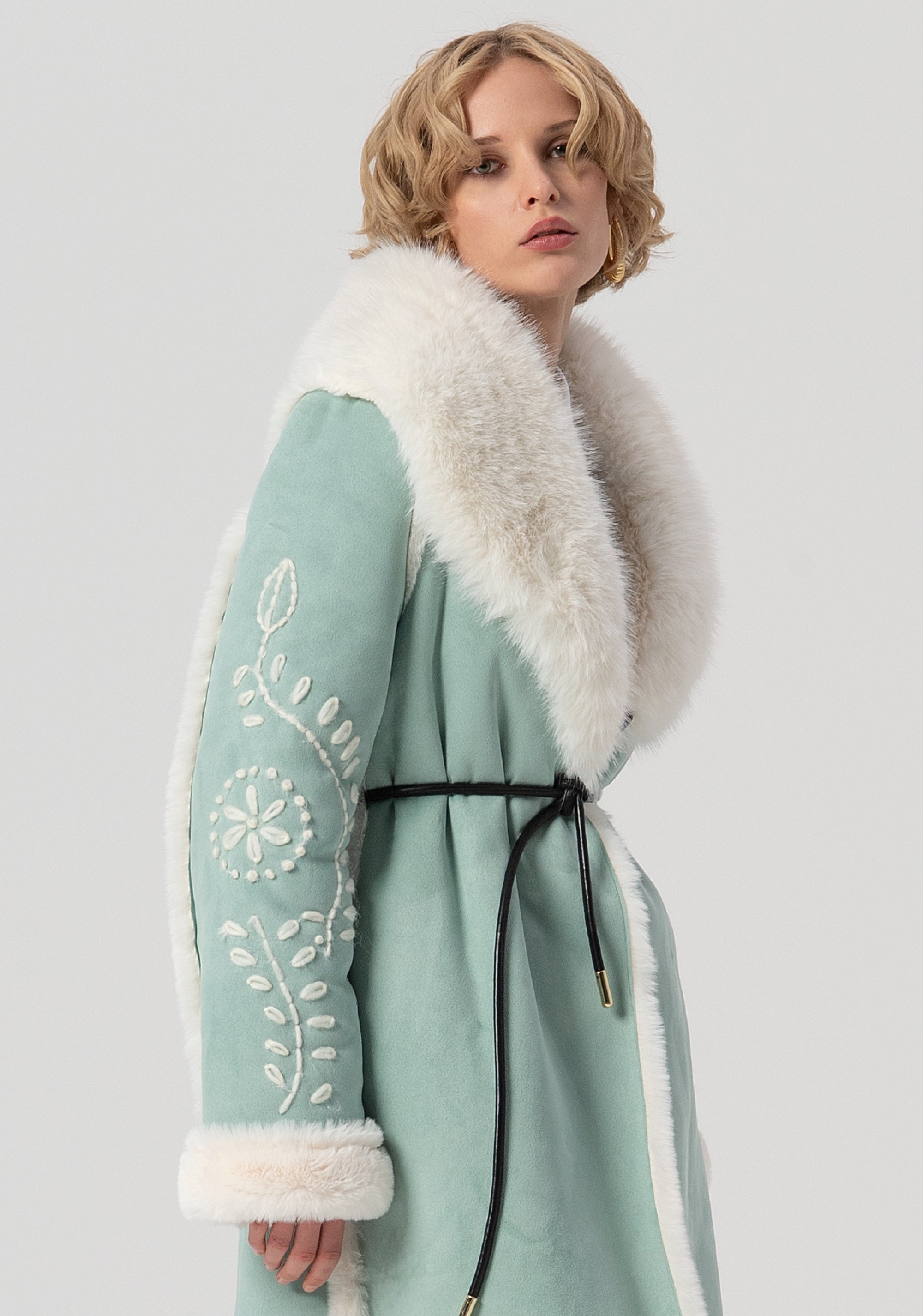 Coat over fit with shawl collar Fracomina FS25WC1004O44601-806-2