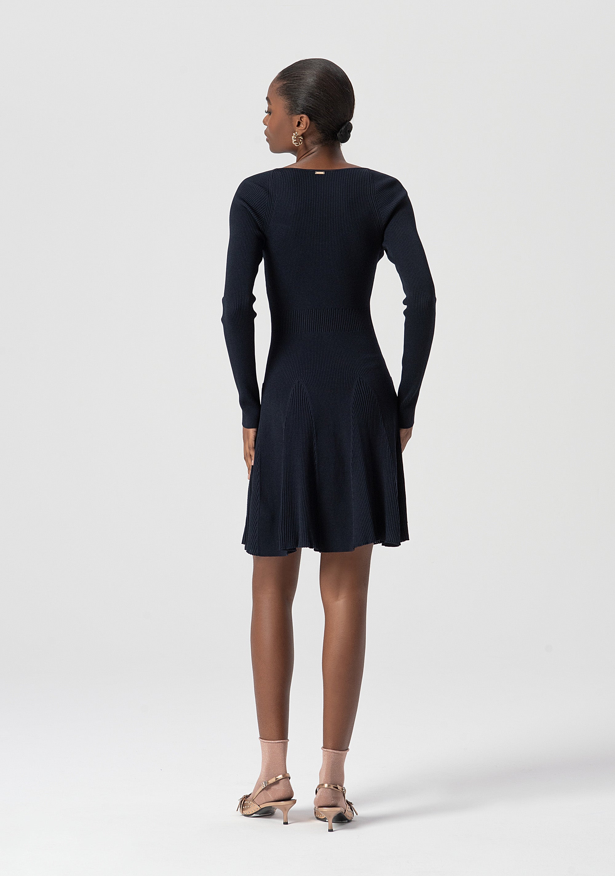Knitted mini dress regular fit Fracomina FS25WD5004K41601-064-4