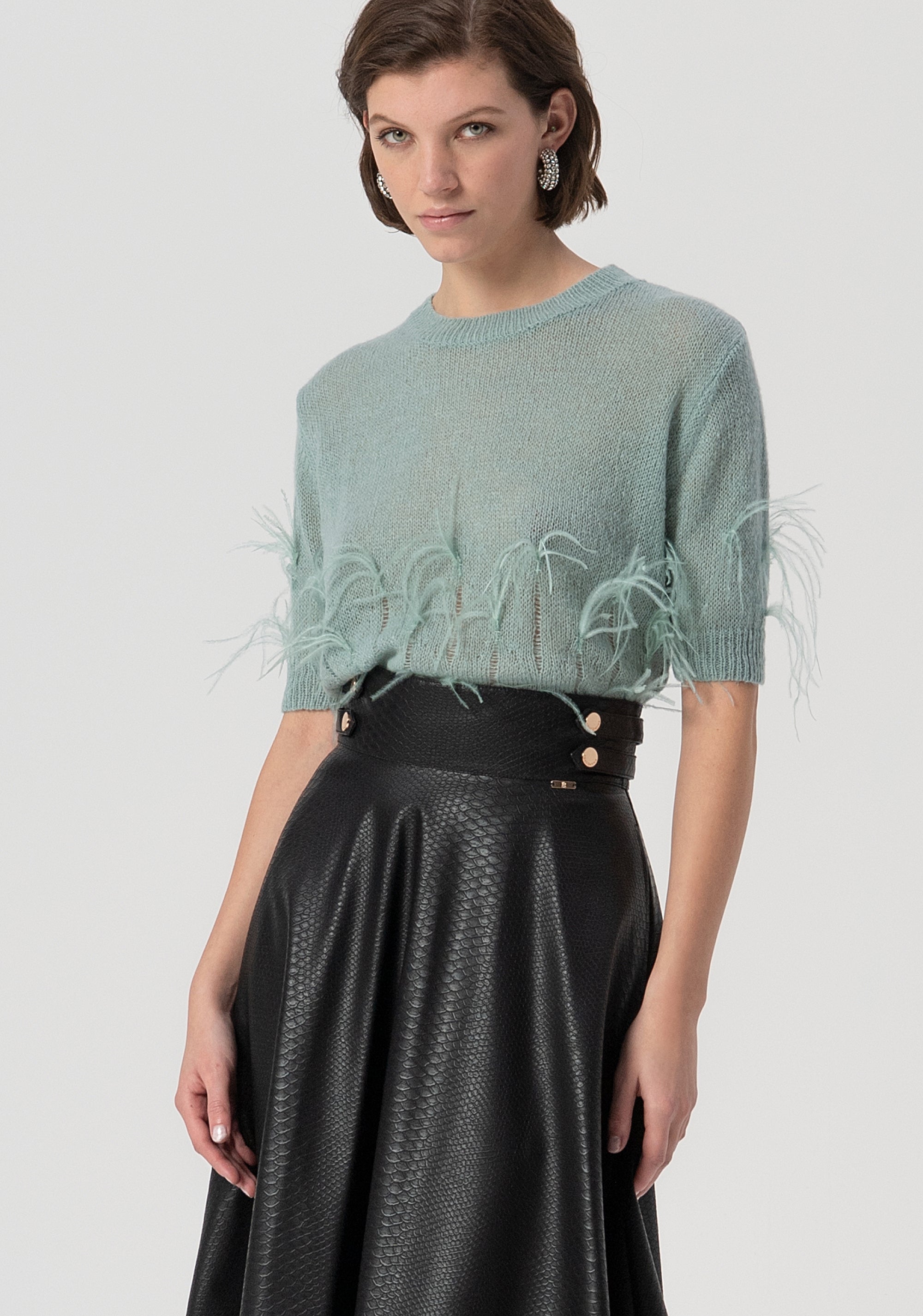 Skirt flared middle length Fracomina FS25WG2001P41101-053-2