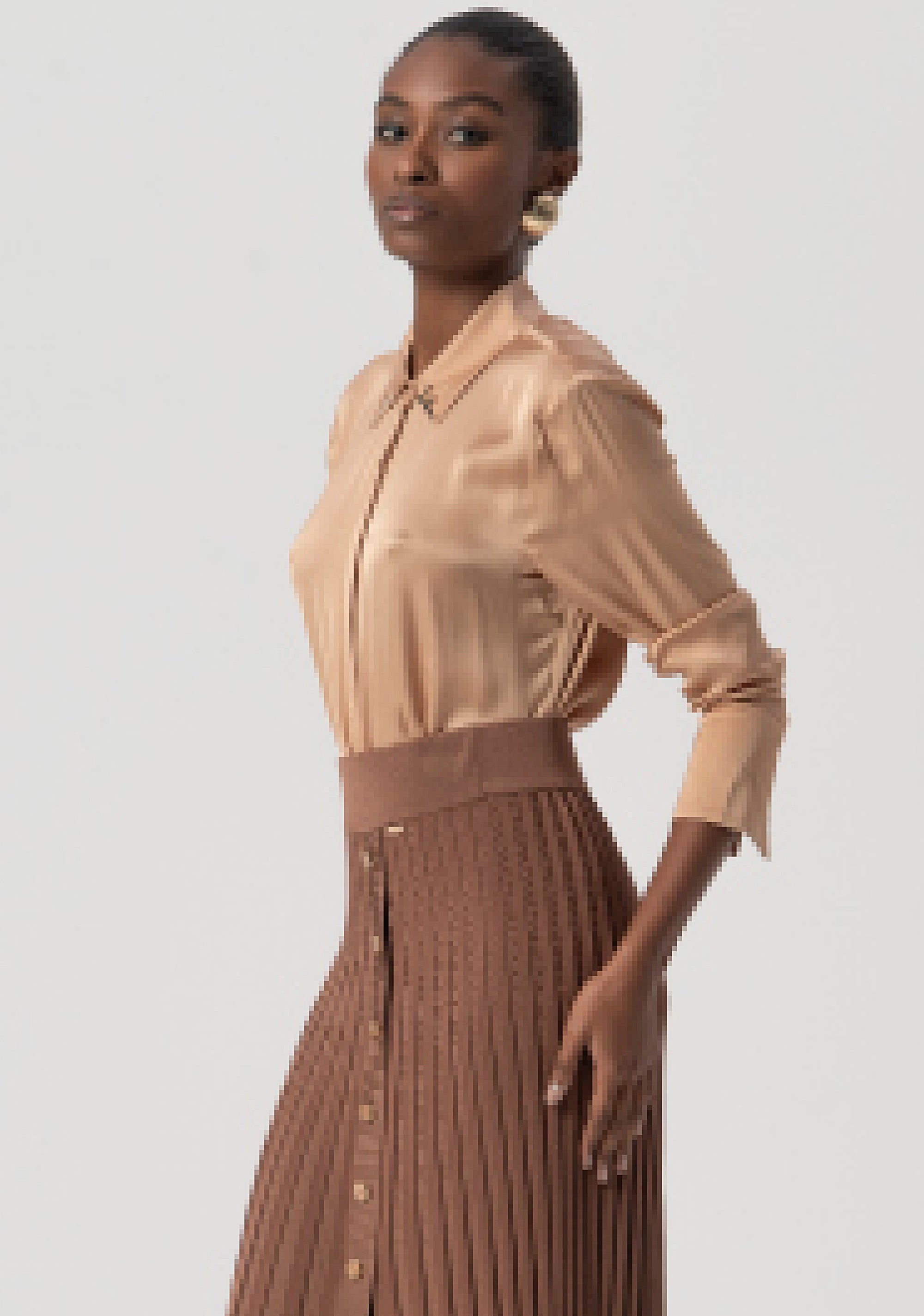 Knitted skirt flared middle length Fracomina FS25WG4001K56101-091-2
