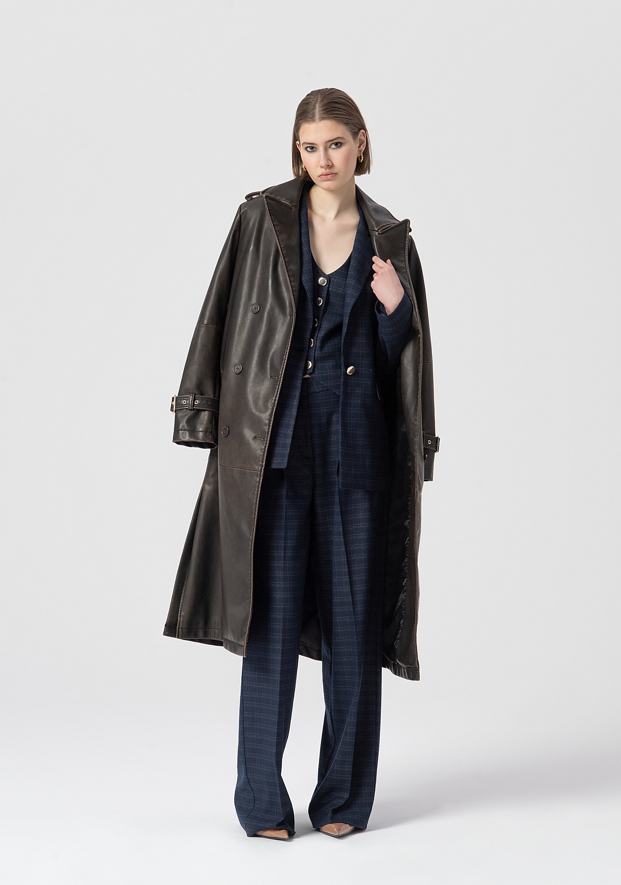 Gilet regular fit with square shaped pattern Fracomina FS25WJ5002W56195-064-4