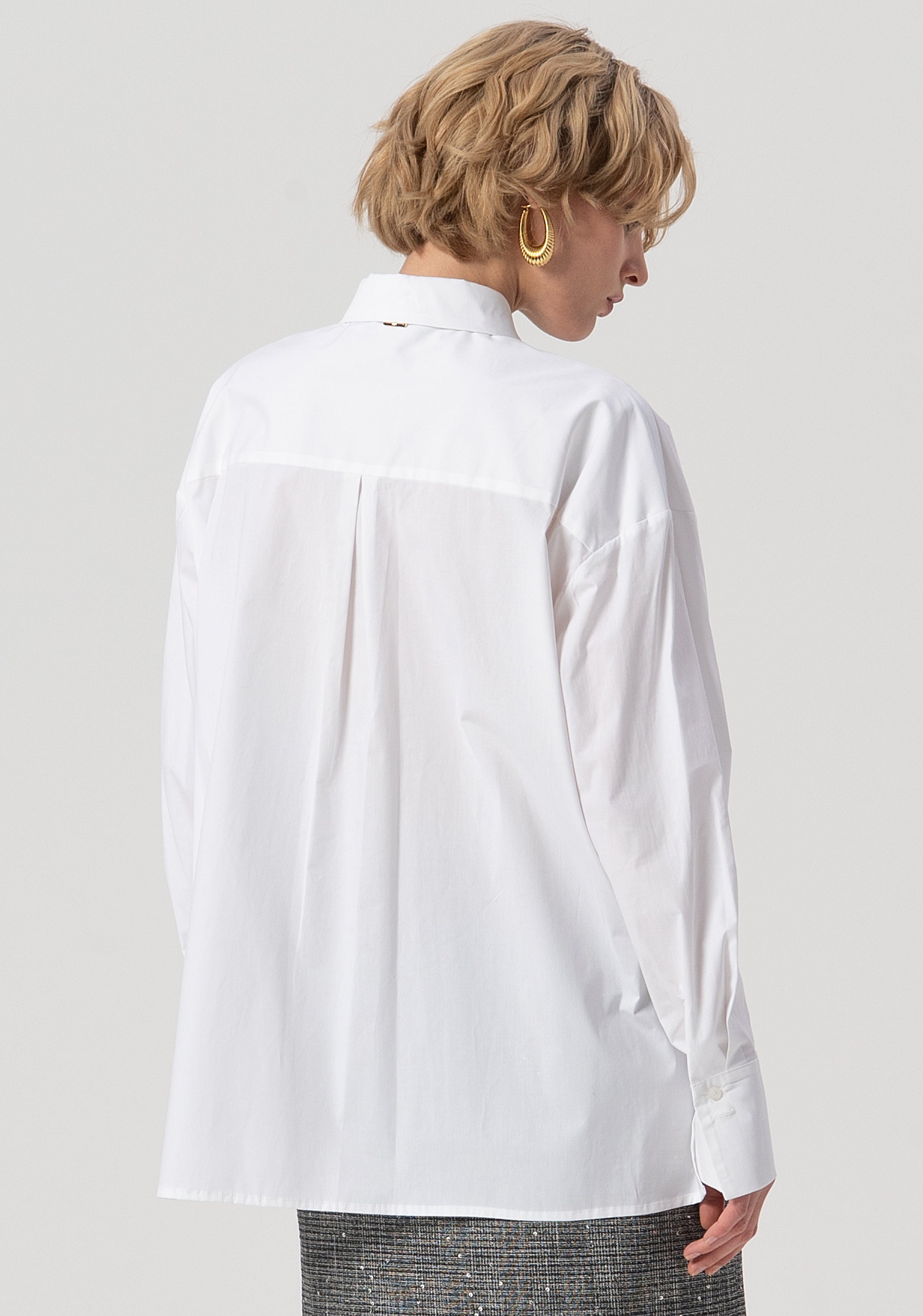 Shirt over fit made in popeline stretch Fracomina FS25WT6007W52001-278-4