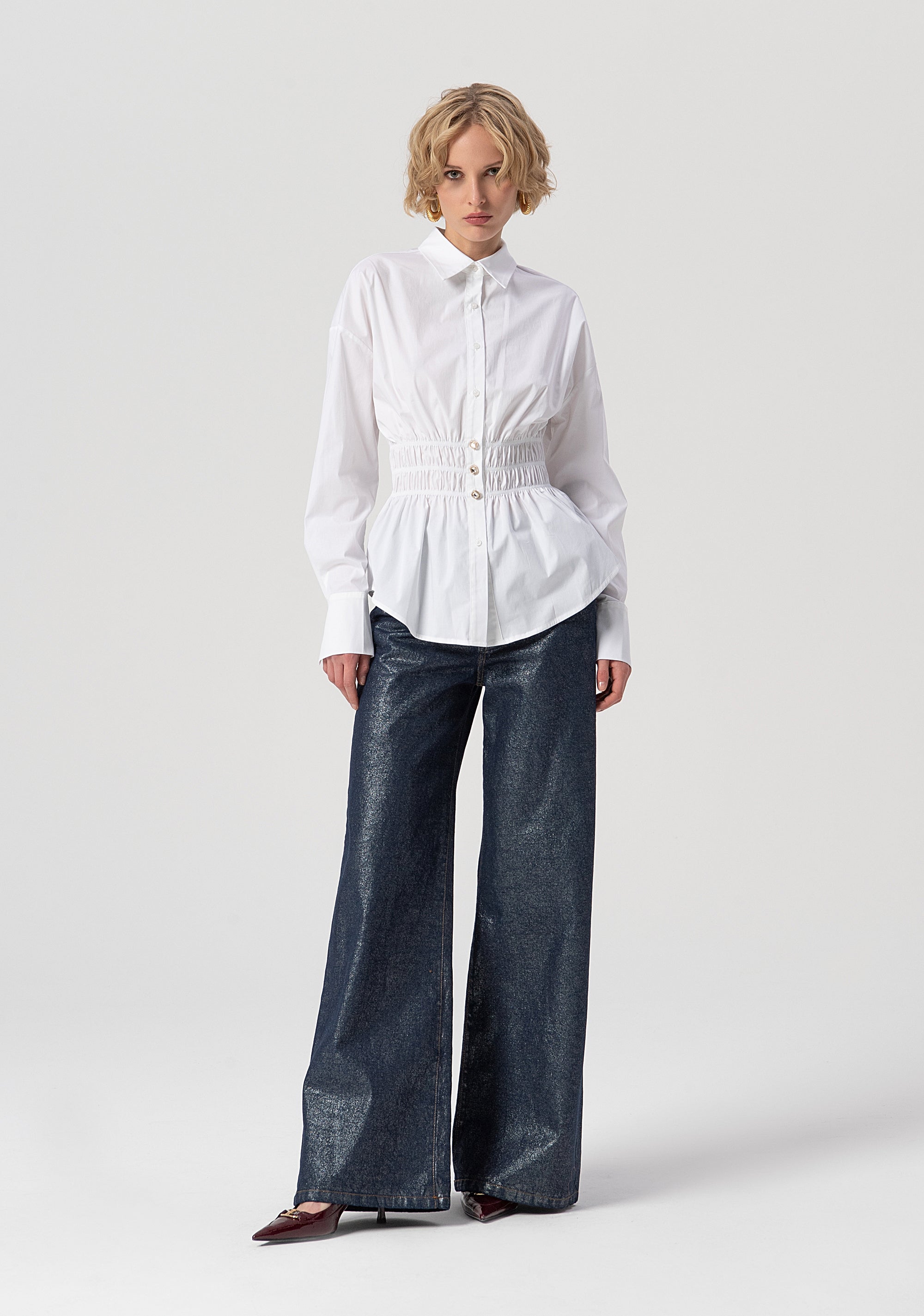 Shirt regular fit made in popeline stretch Fracomina FS25WT6008W52001-278-4