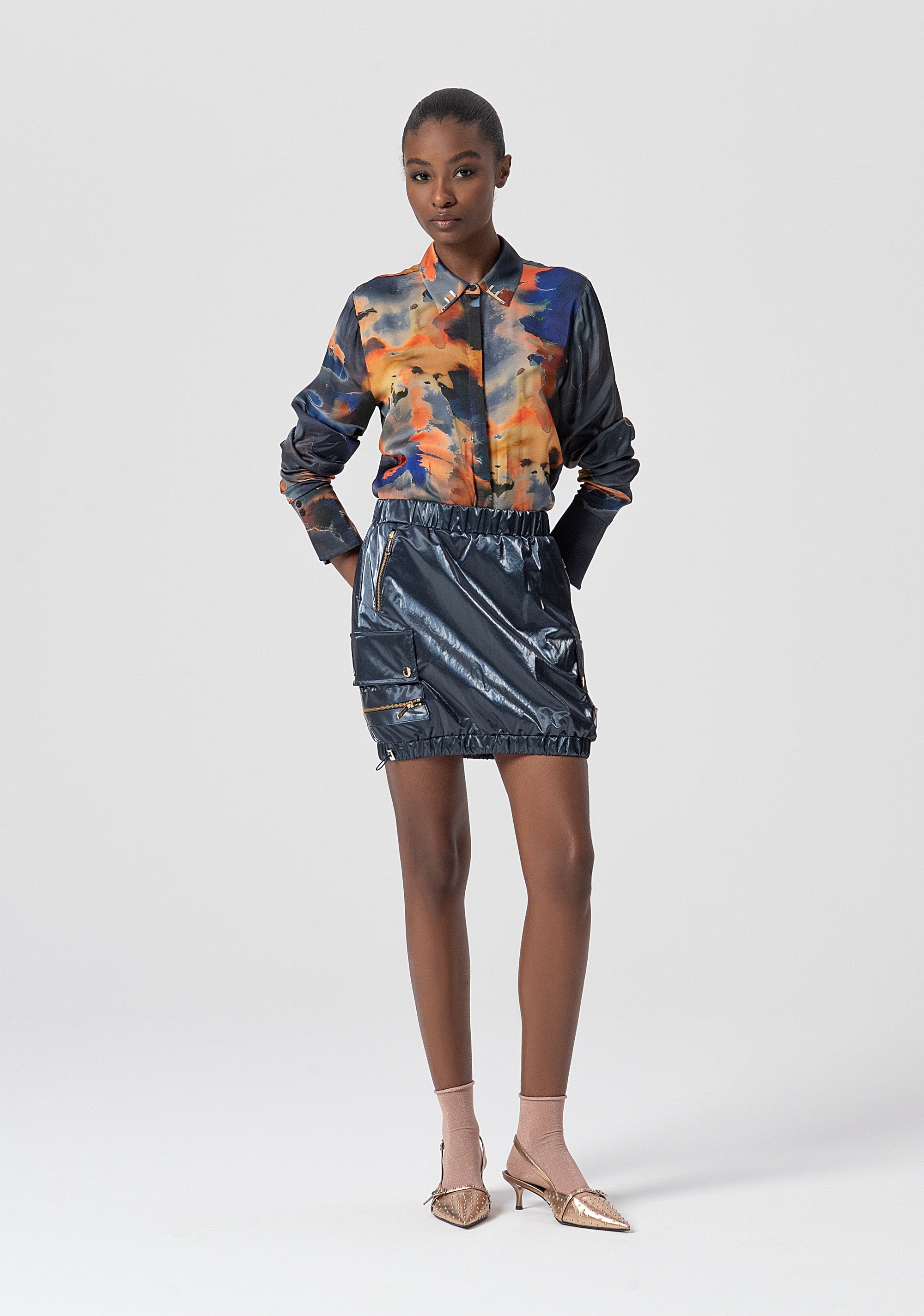 Shirt regular fit with conceptual pattern Fracomina FS25WT6010W651K5-210-4