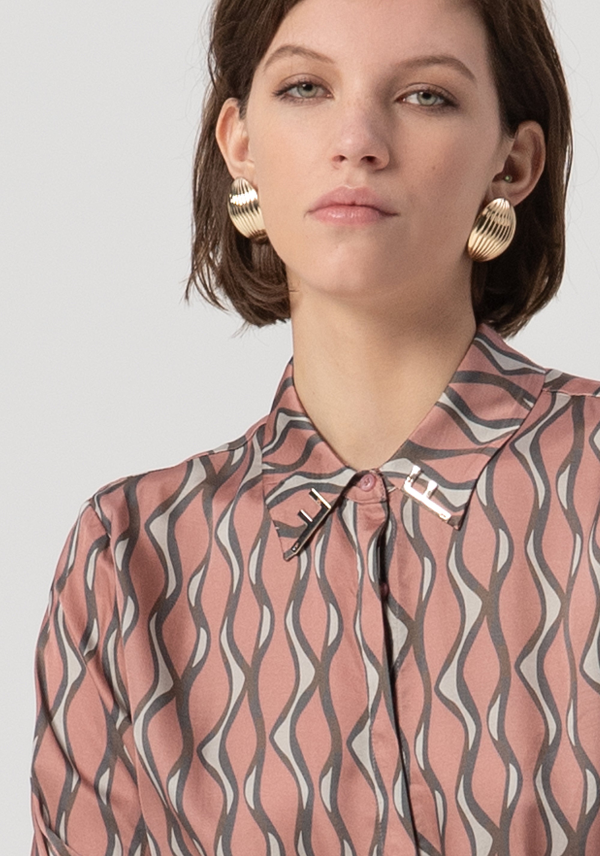 Shirt regular fit with conceptual pattern Fracomina FS25WT6010W651K5-238-2