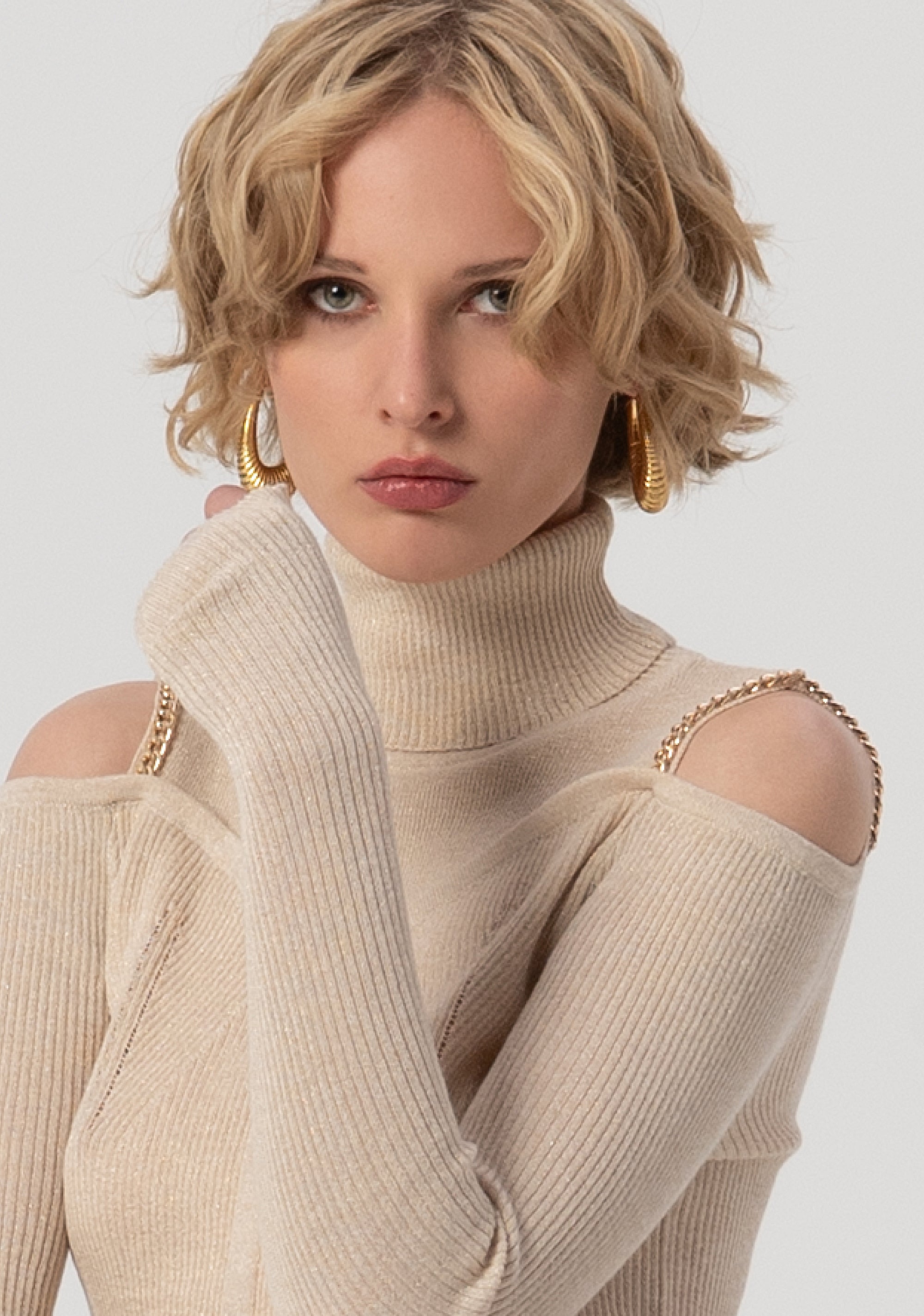 Knitwear slim fit with ribs Fracomina FS25WT7020K559Q7-050-2