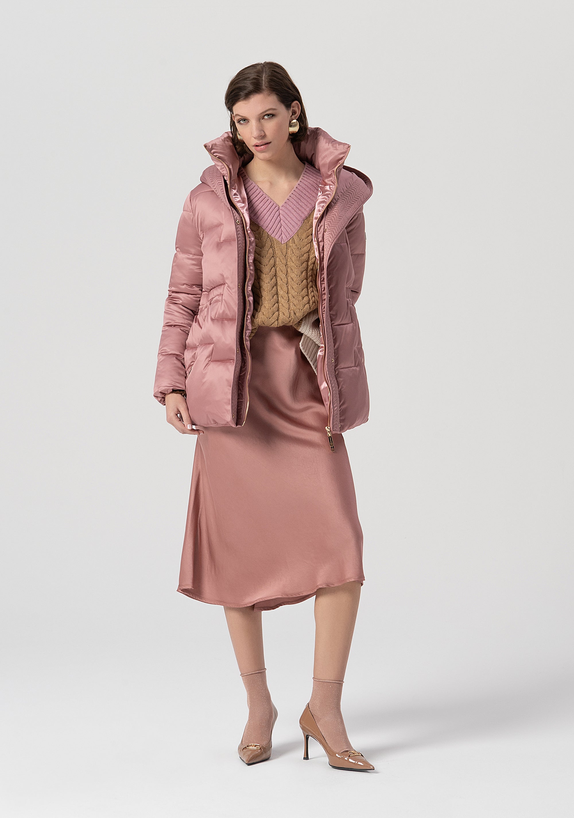 Knitwear over fit with wool and alpaca Fracomina FS25WT7029K53501-210-5