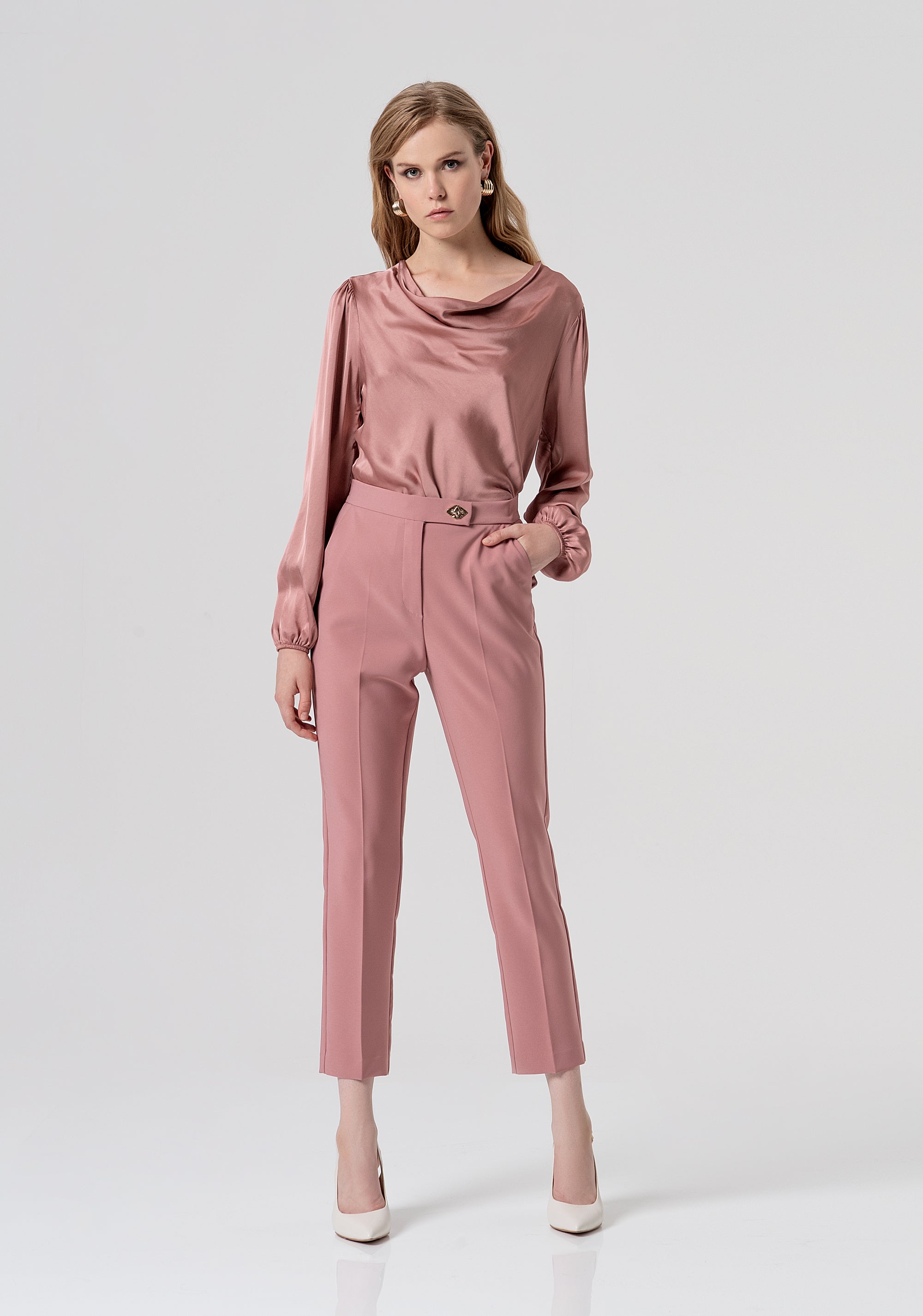 cigarette pant jumpsuit Cigarette pant regular fit FS25WV2007W42901 FRACOMINA