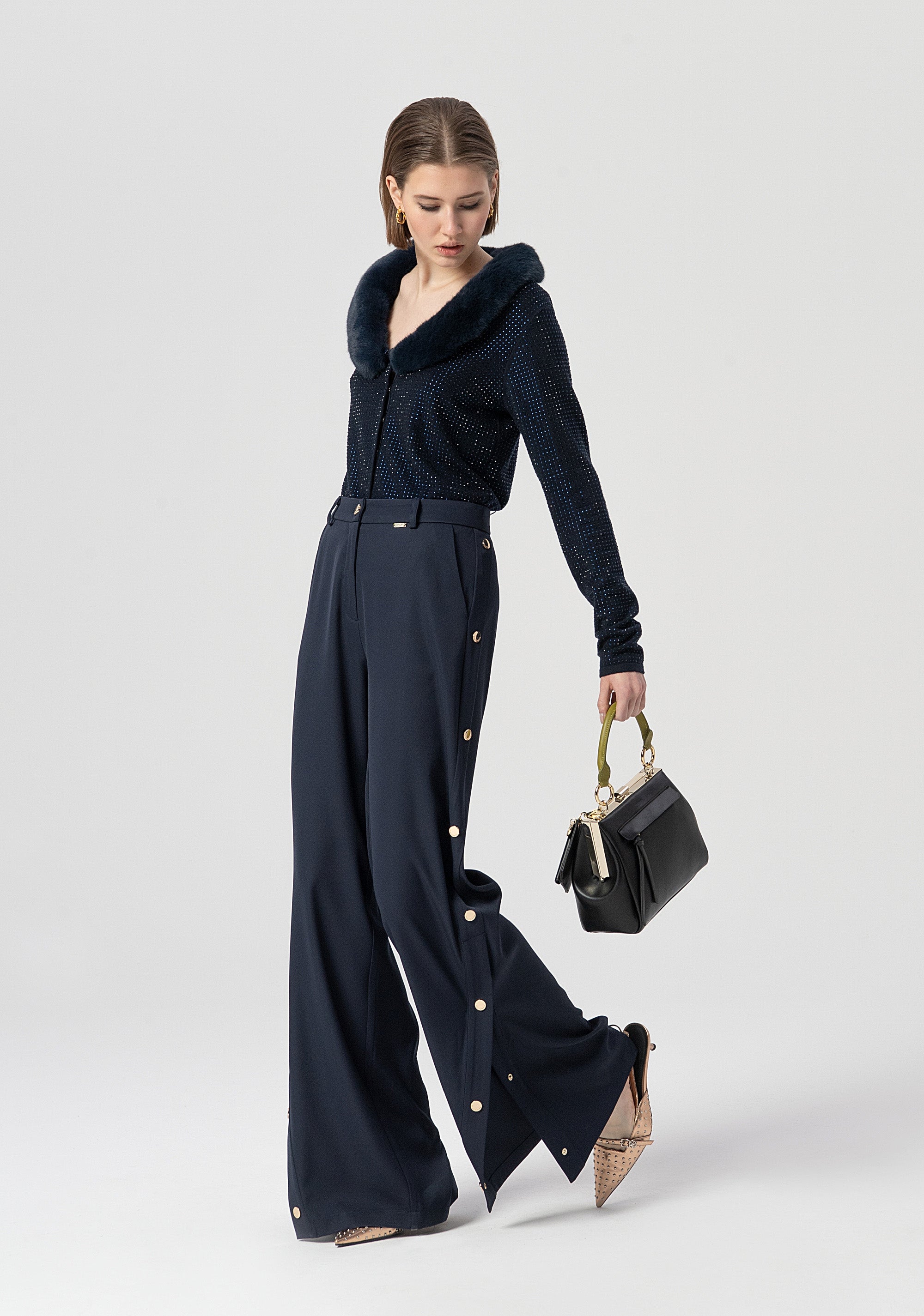 Palazzo pant flared Fracomina FS25WV3001W47601-064-4