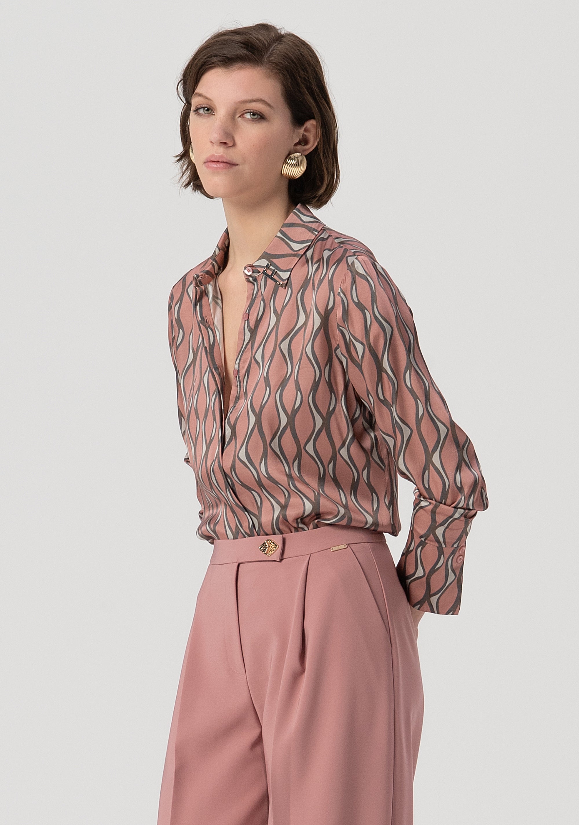 Palazzo pant flared Fracomina FS25WV3012W42901-238-2