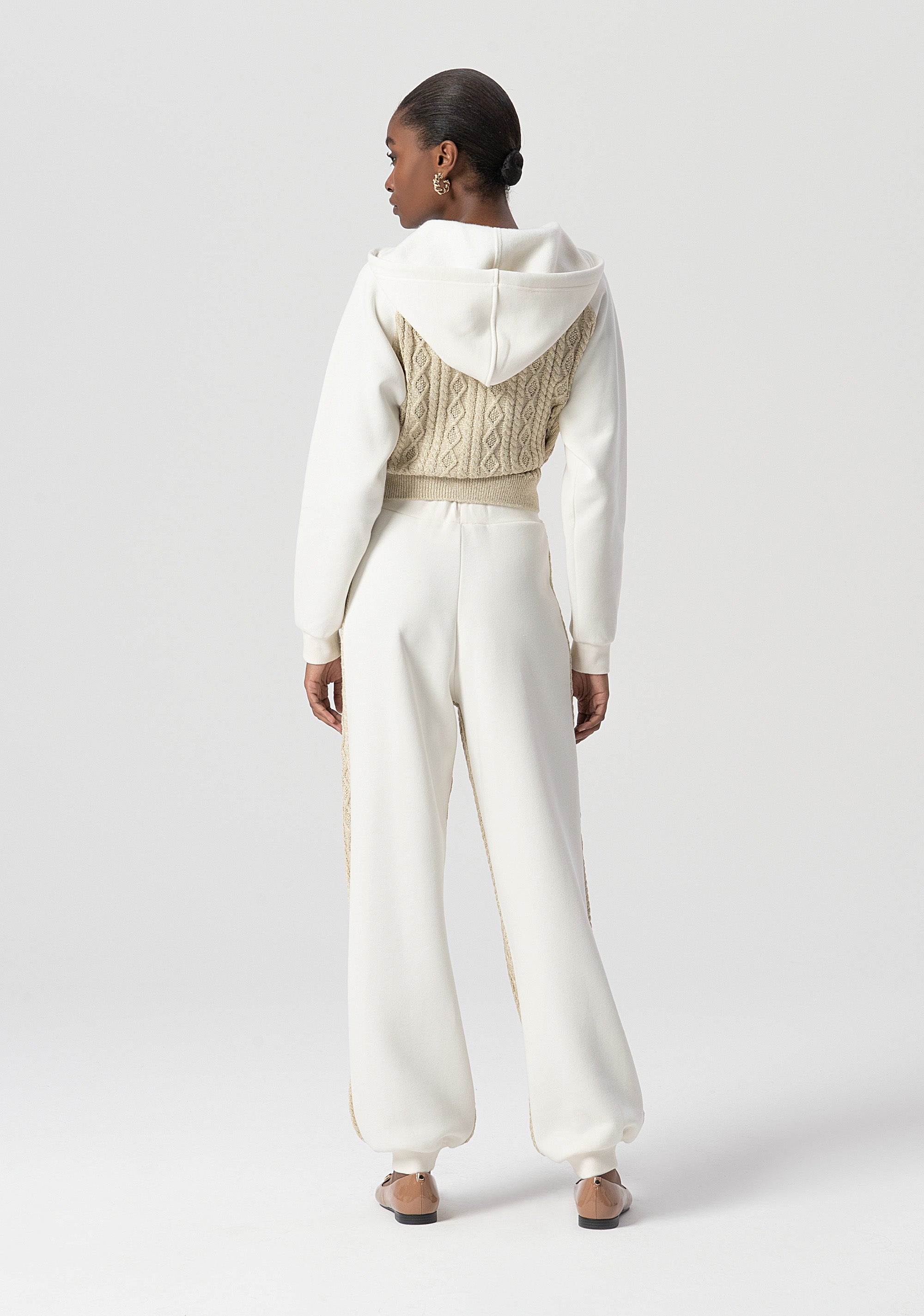 Knitted jogger pant regular fit Fracomina FS25WV7001K456Q7-108-4