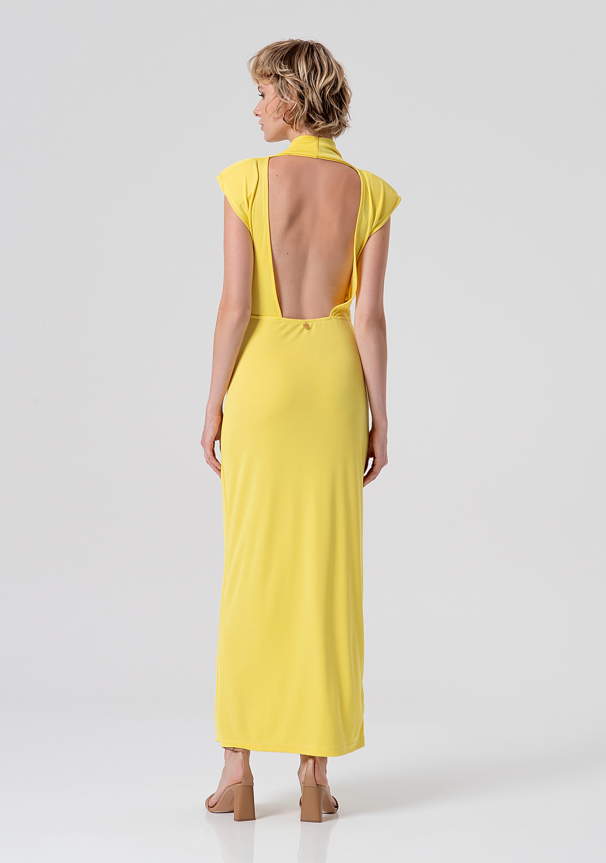 Long sleeveless dress Fracomina FS26SD3003W62601-300-3